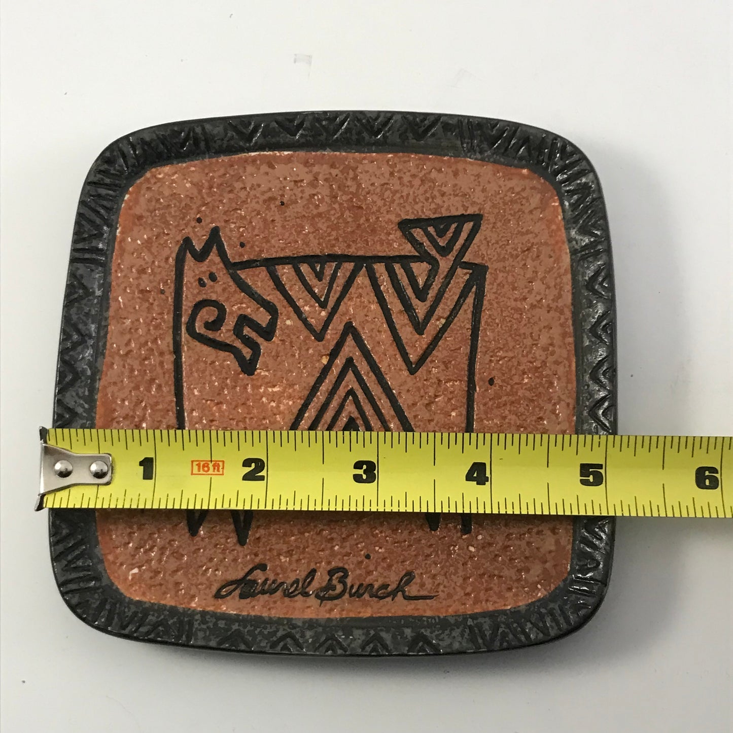 Laurel Burch Aztec Dog Trinket Plate