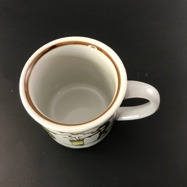 Vintage Frogs Playing Golf Mug