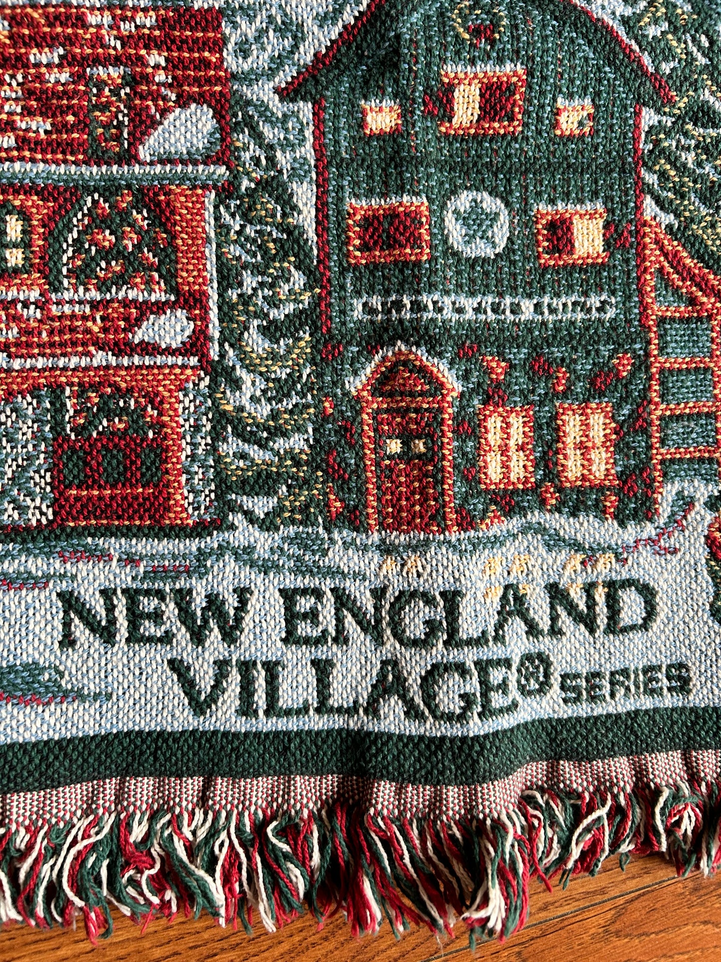 DEPT 56 New England Tapestry Square Christmas Tree Skirt