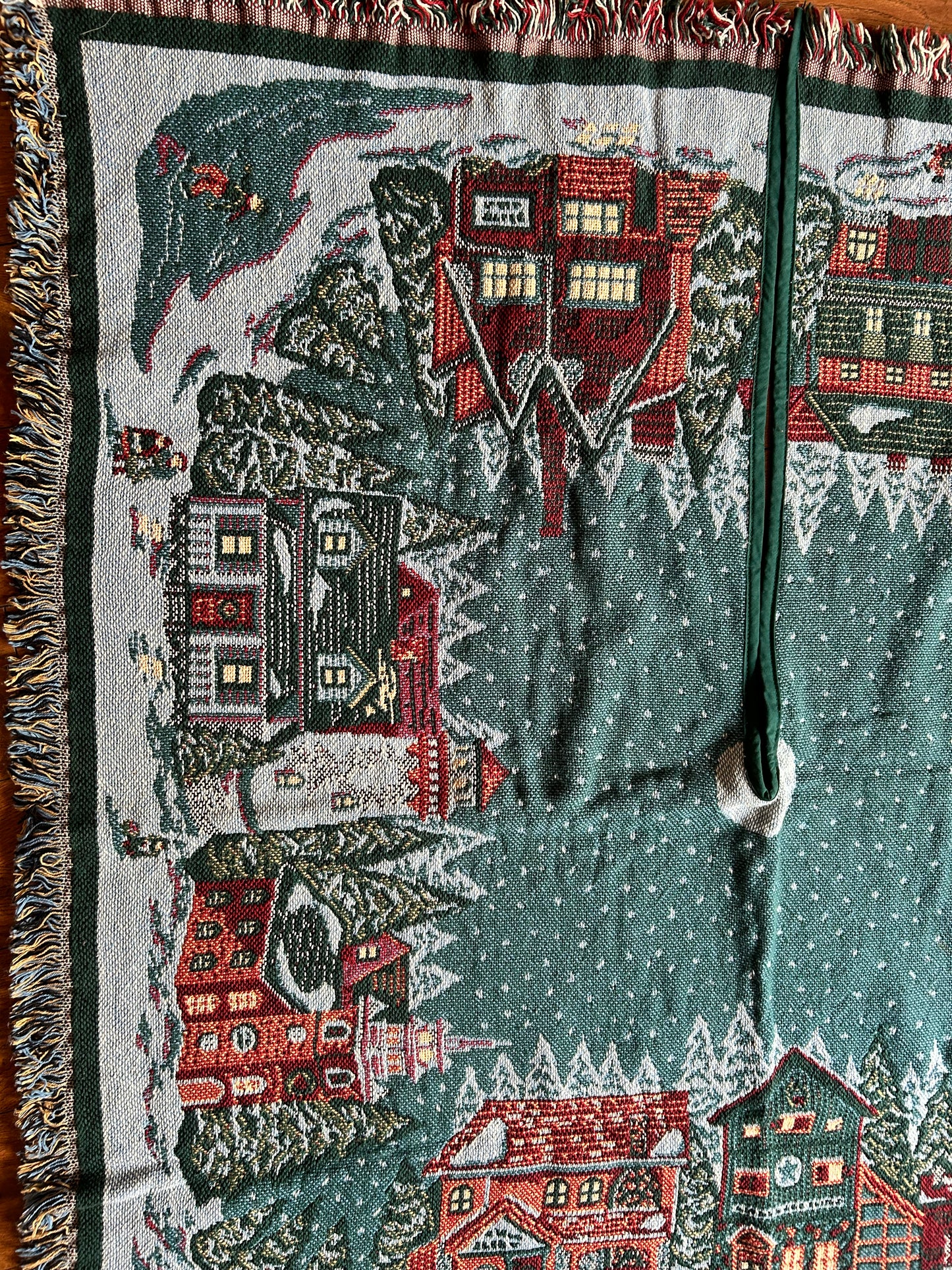 DEPT 56 New England Tapestry Square Christmas Tree Skirt