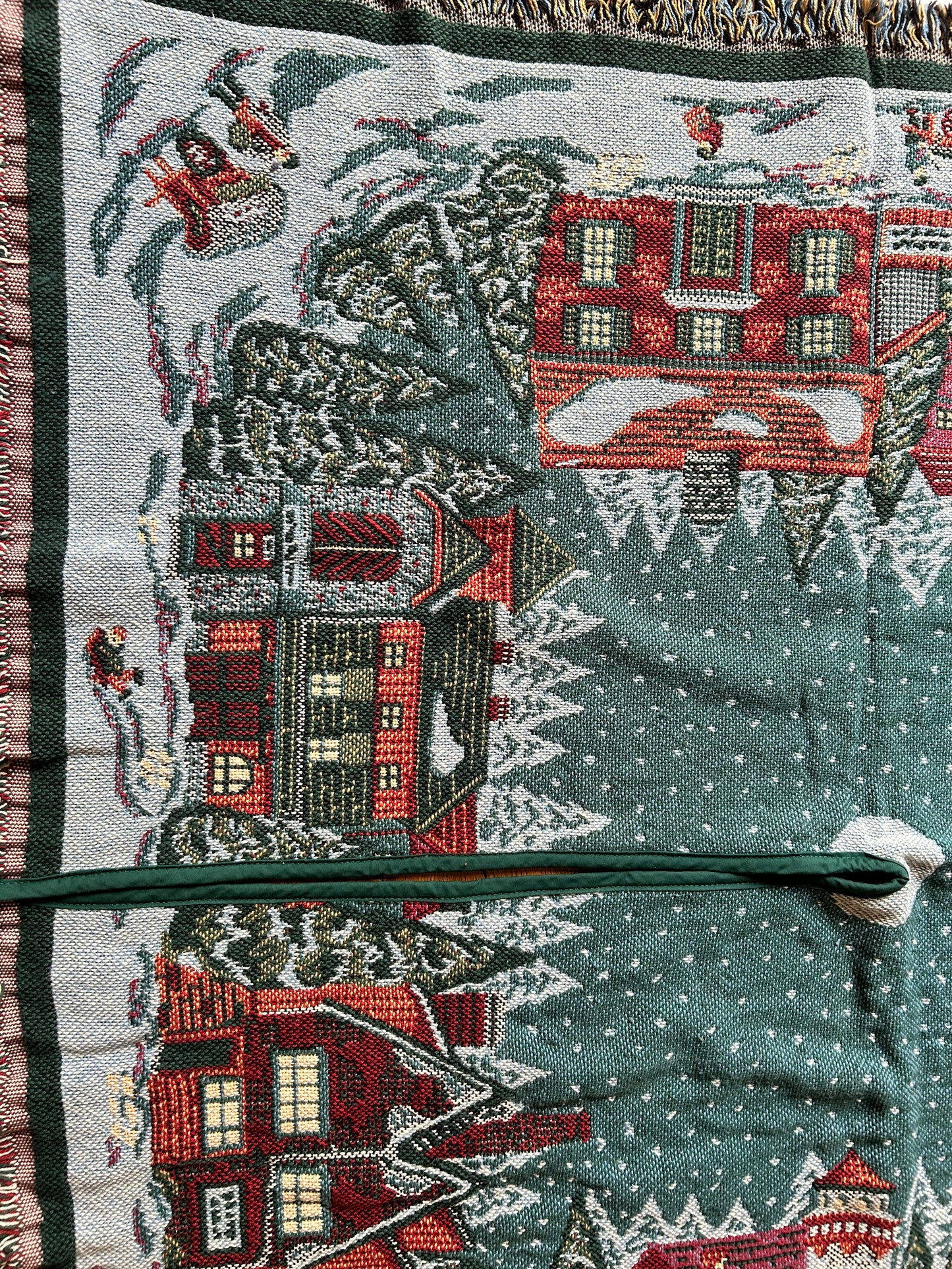 DEPT 56 New England Tapestry Square Christmas Tree Skirt