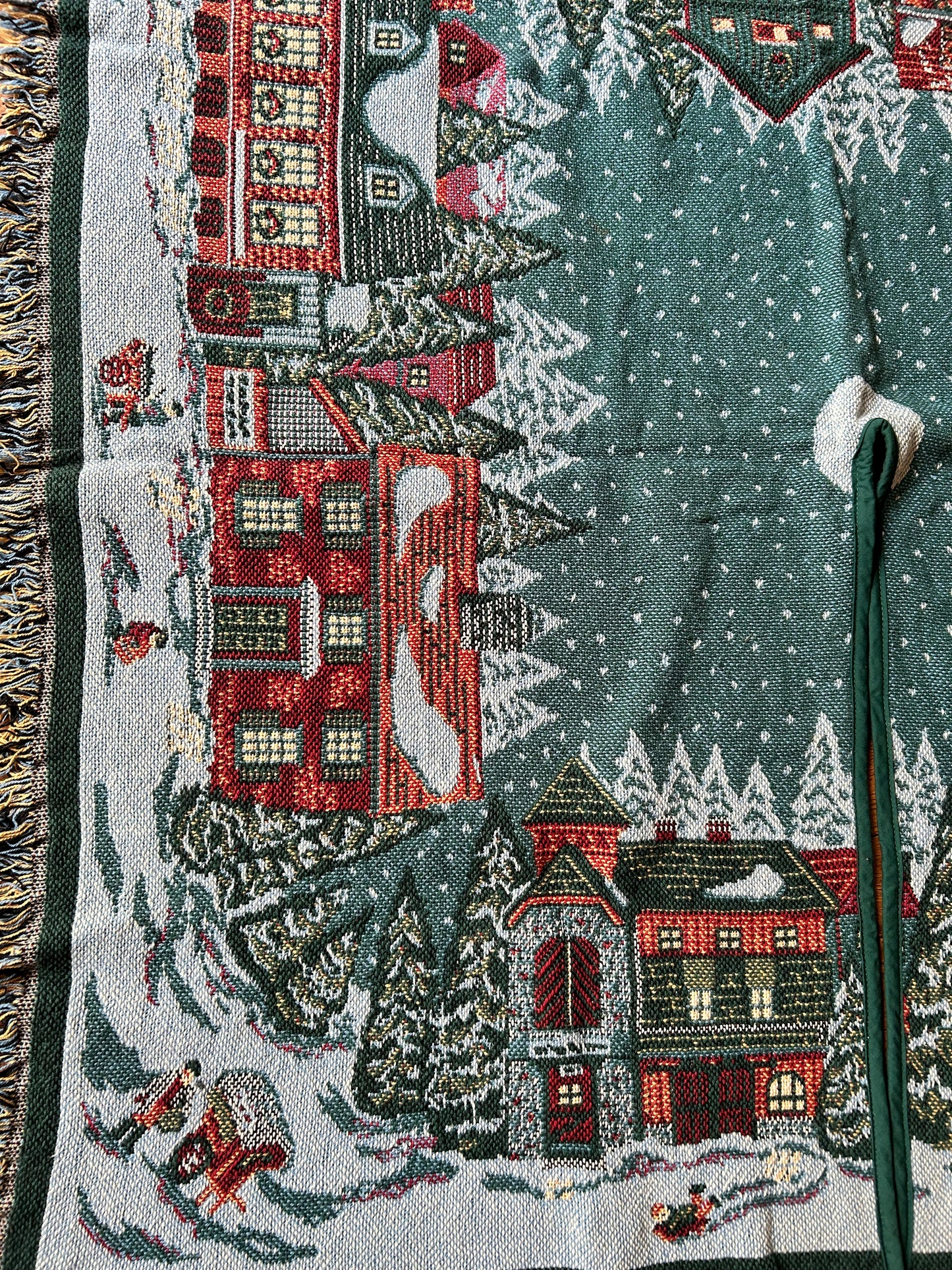 DEPT 56 New England Tapestry Square Christmas Tree Skirt