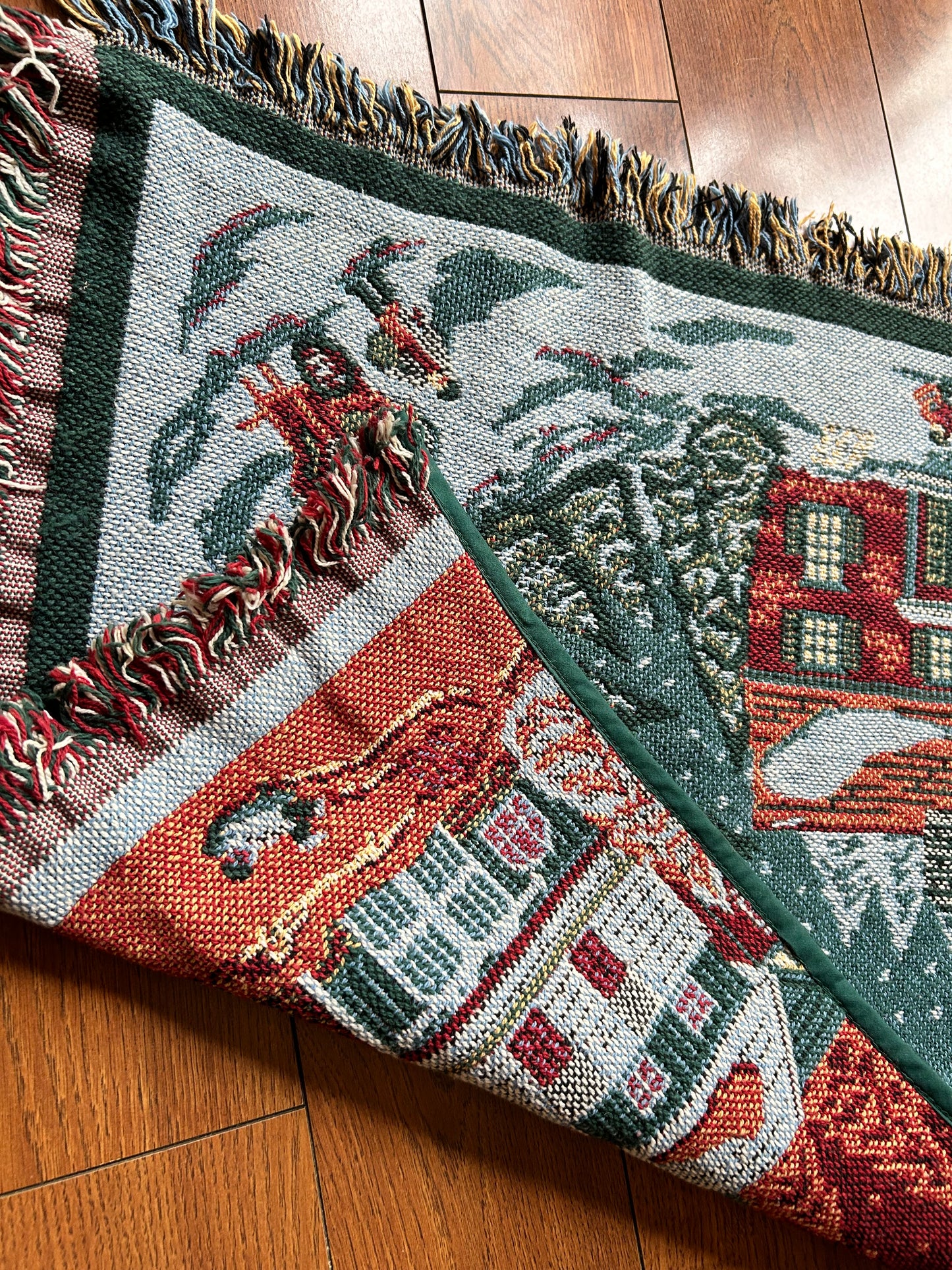 DEPT 56 New England Tapestry Square Christmas Tree Skirt