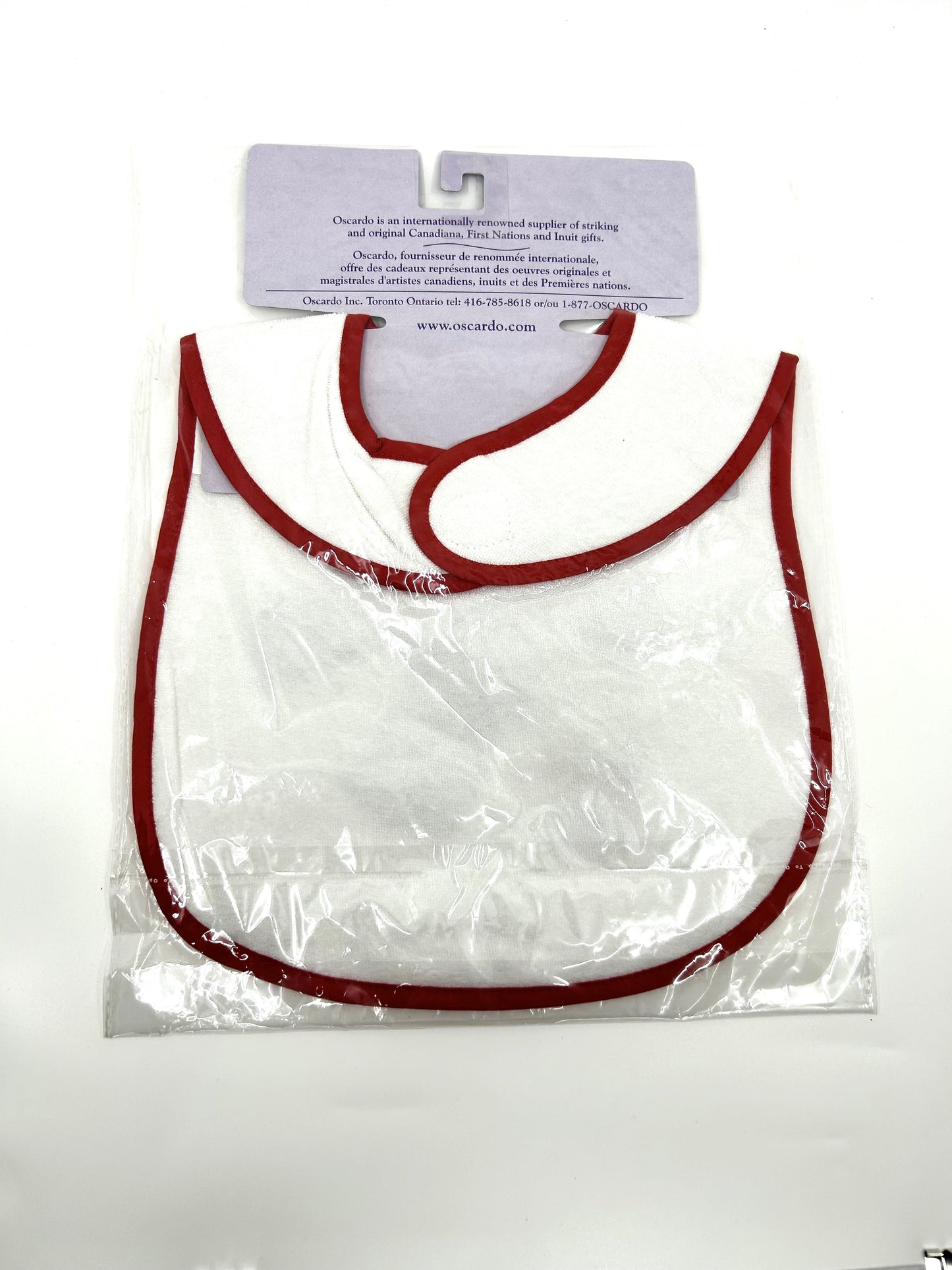 Oscardo Native American Red Kaigani Thunderbird Motif Bib - NWT