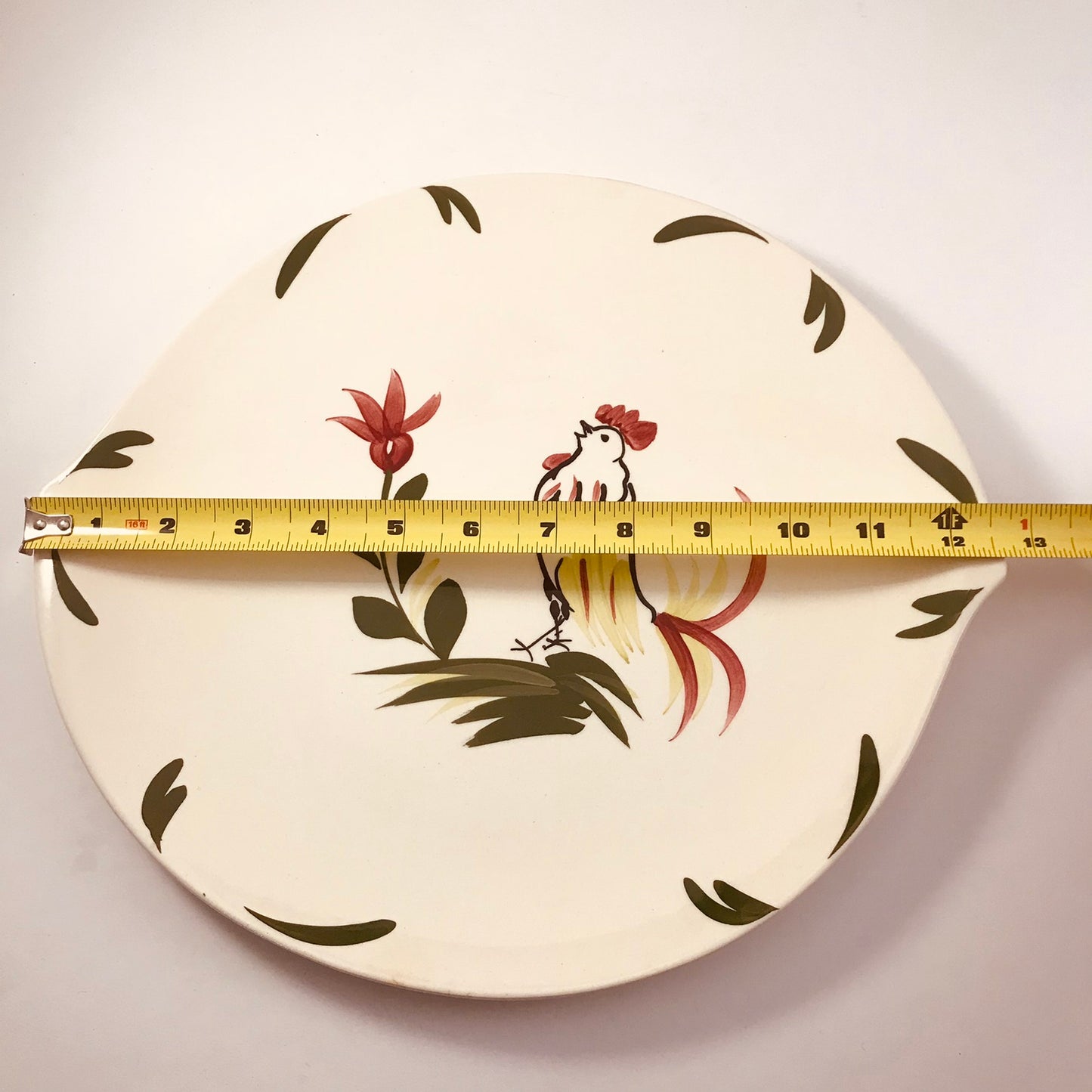 Blue Ridge Cuckooing Rooster Decor Plate