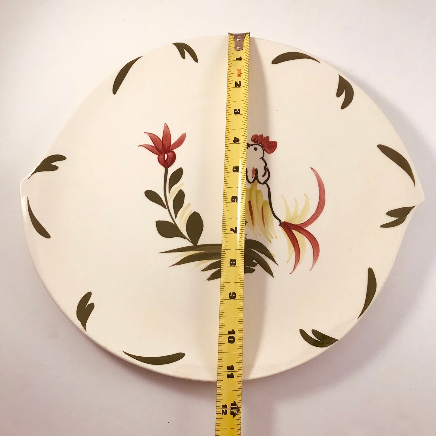 Blue Ridge Cuckooing Rooster Decor Plate