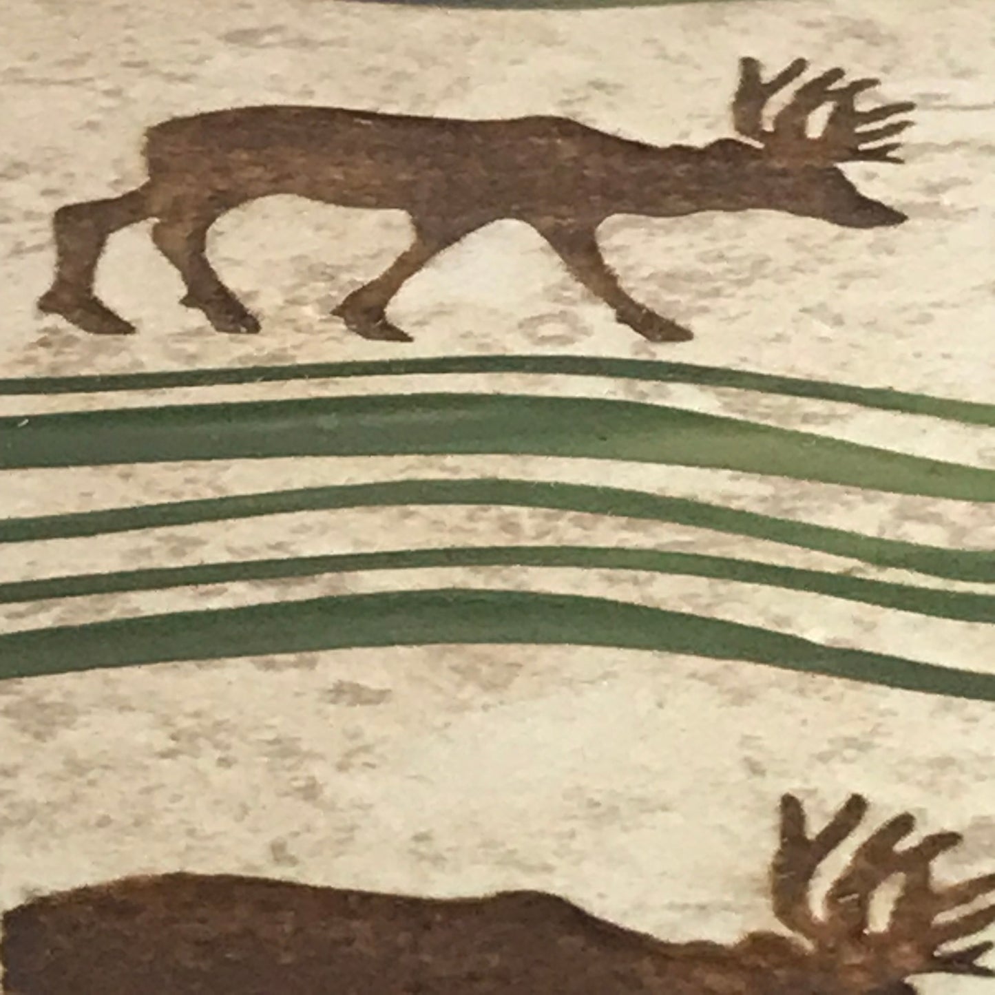 Sand Carved Tile from Alaska Moose and Elks - Brecht Studios