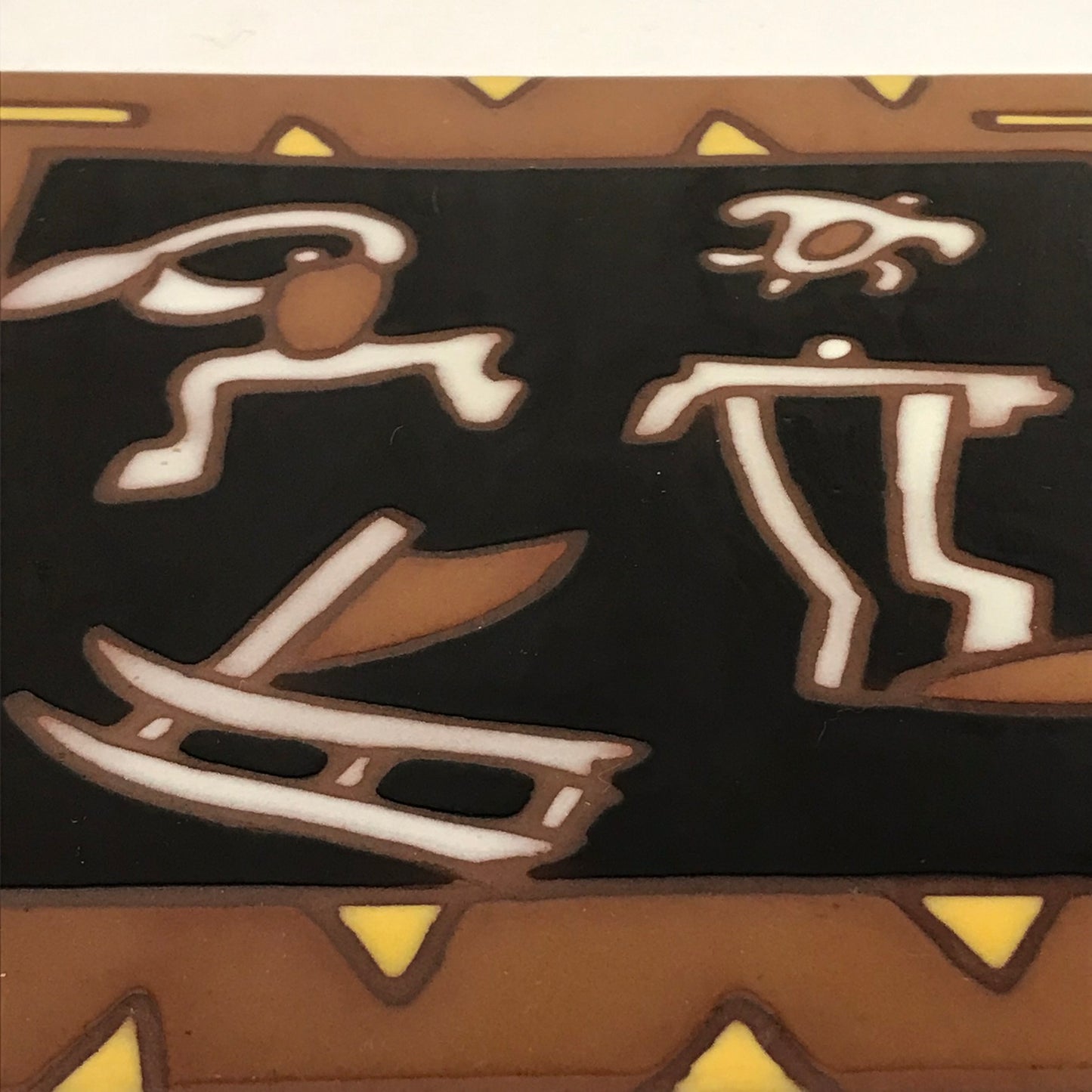 Alex Slotzkin Hawaiian Dancing Couple Art Pottery Tile Trivet