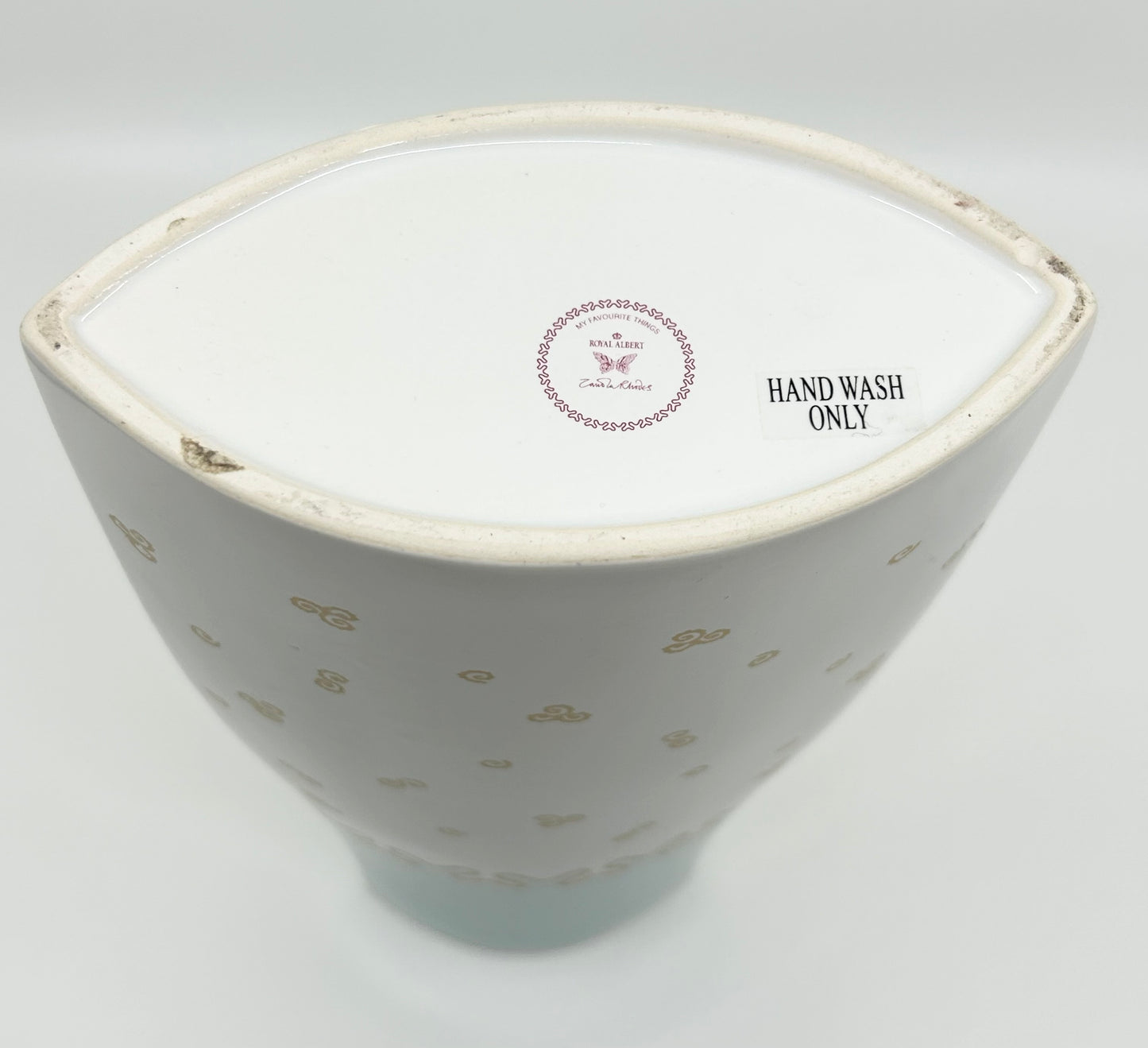 Royal Albert Zandra Rhodes "My Favorite Things" Oval Tall Ceramic Vase - Discontinued