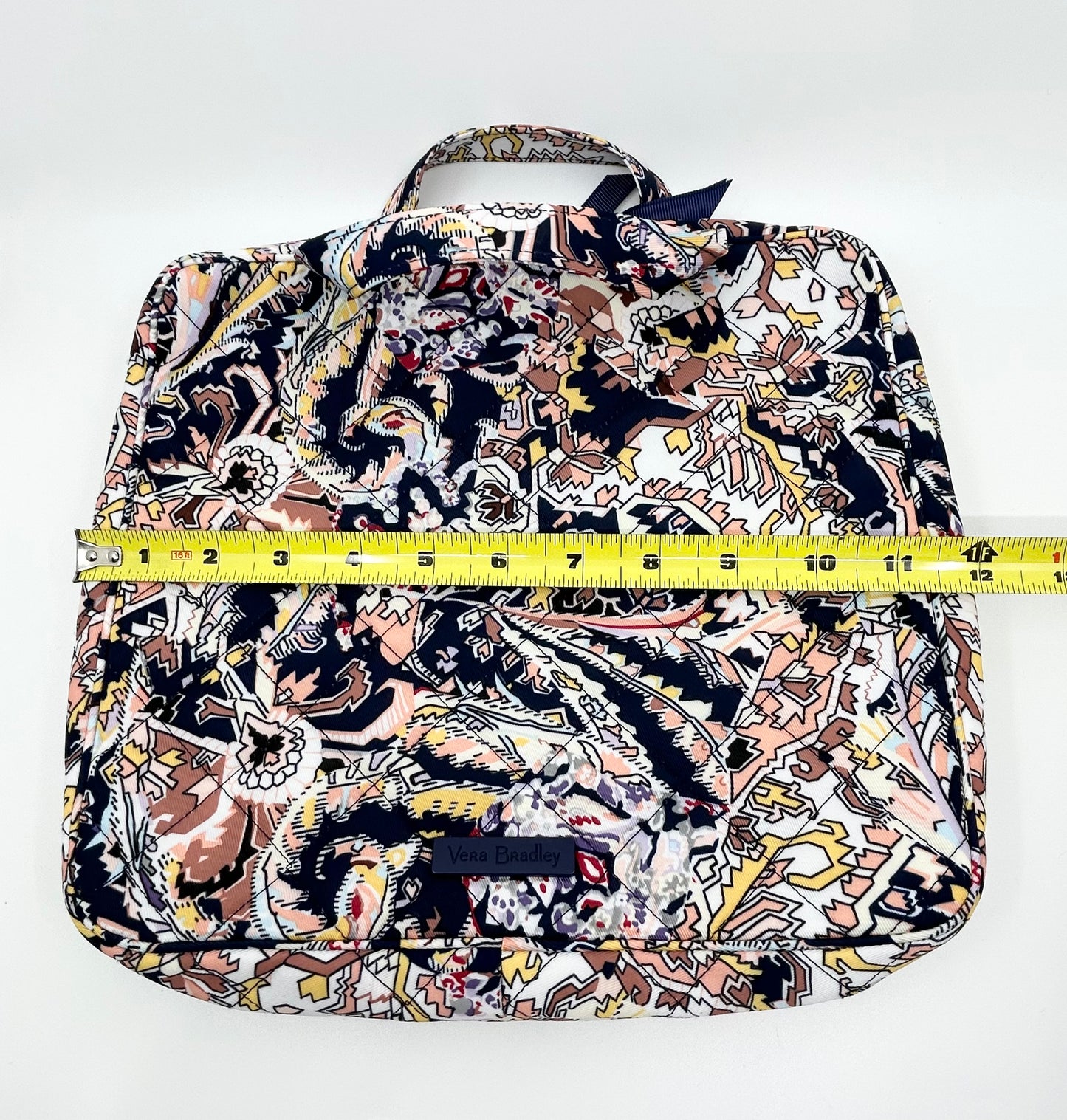 Vera Bradley Tangier Paisley Print Double Sided Zippered Square Toiletry Travel Bag