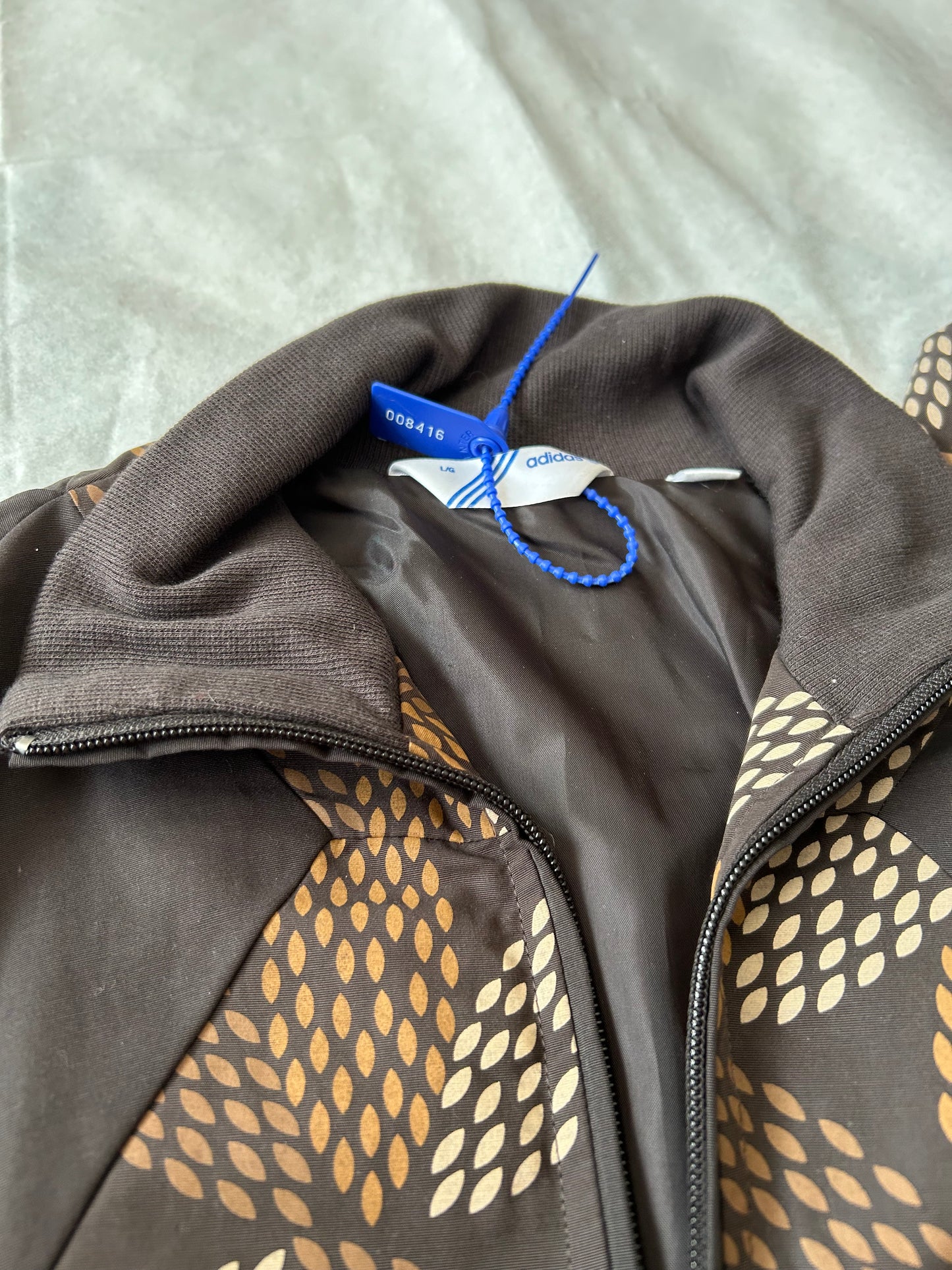 Adidas Originals Trefoil Leaf Pattern Zippered Bomber Jacket Women's