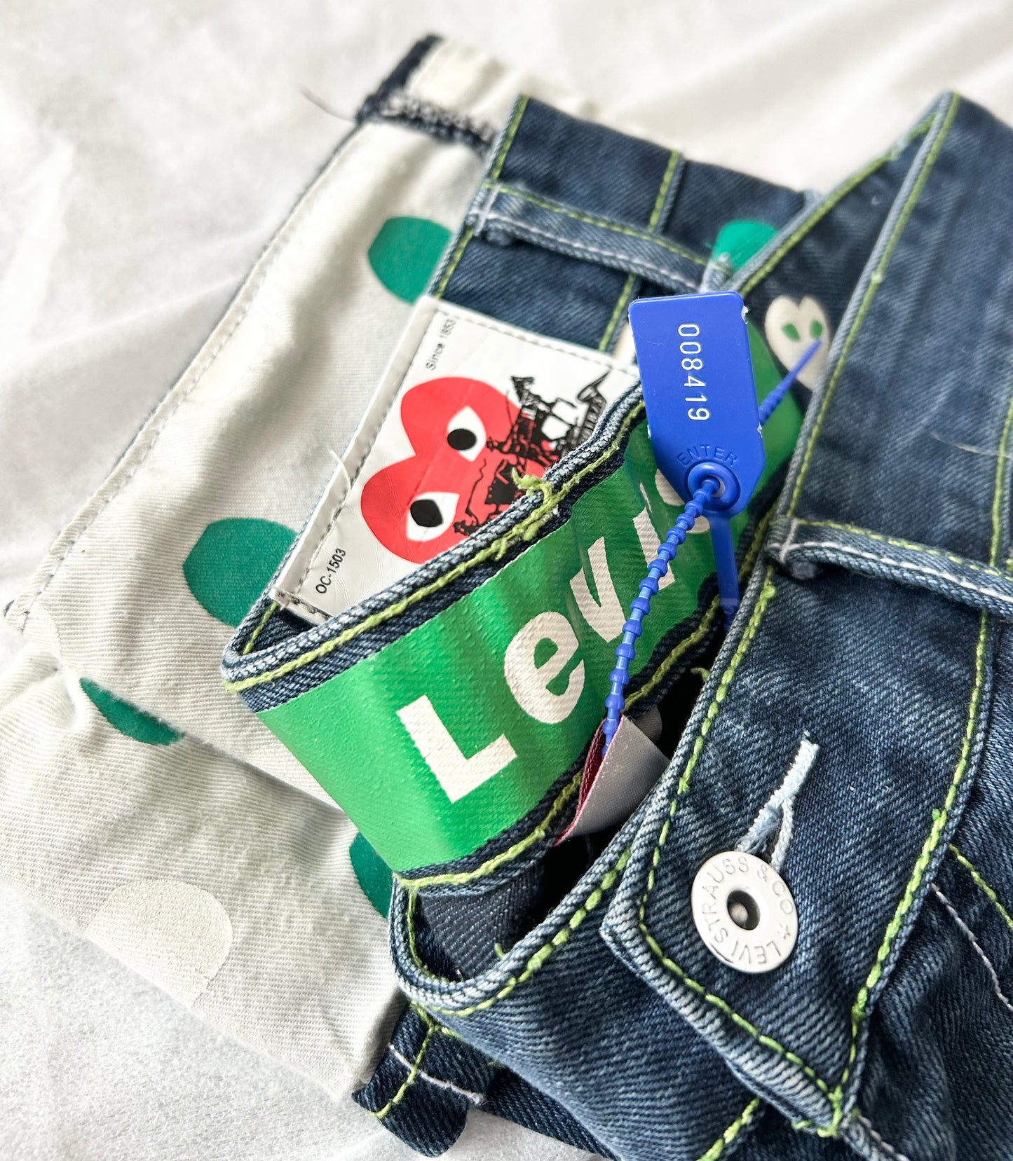 Levis Comme Des Garcons Play 522 Slim Jeans (MENS)