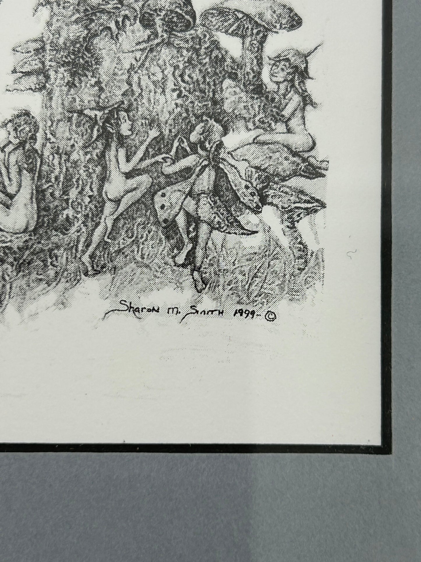 Pan The God of Shepherds and Hunters Framed Print 1994 - Artist Sharon M Smith