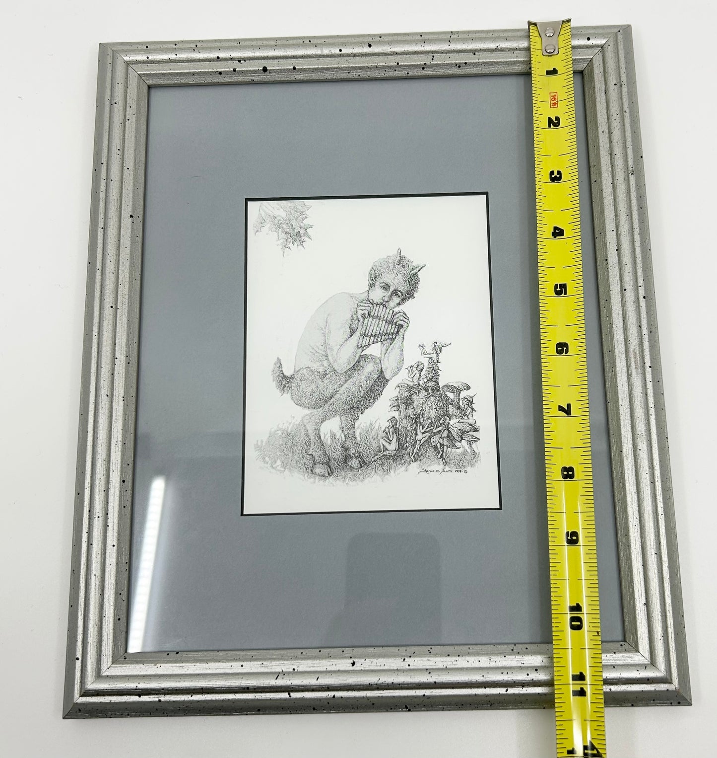 Pan The God of Shepherds and Hunters Framed Print 1994 - Artist Sharon M Smith