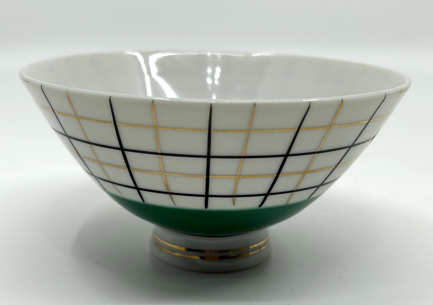 Vintage Japanese Single Serve Patterned Rice Bowls - Set of 5