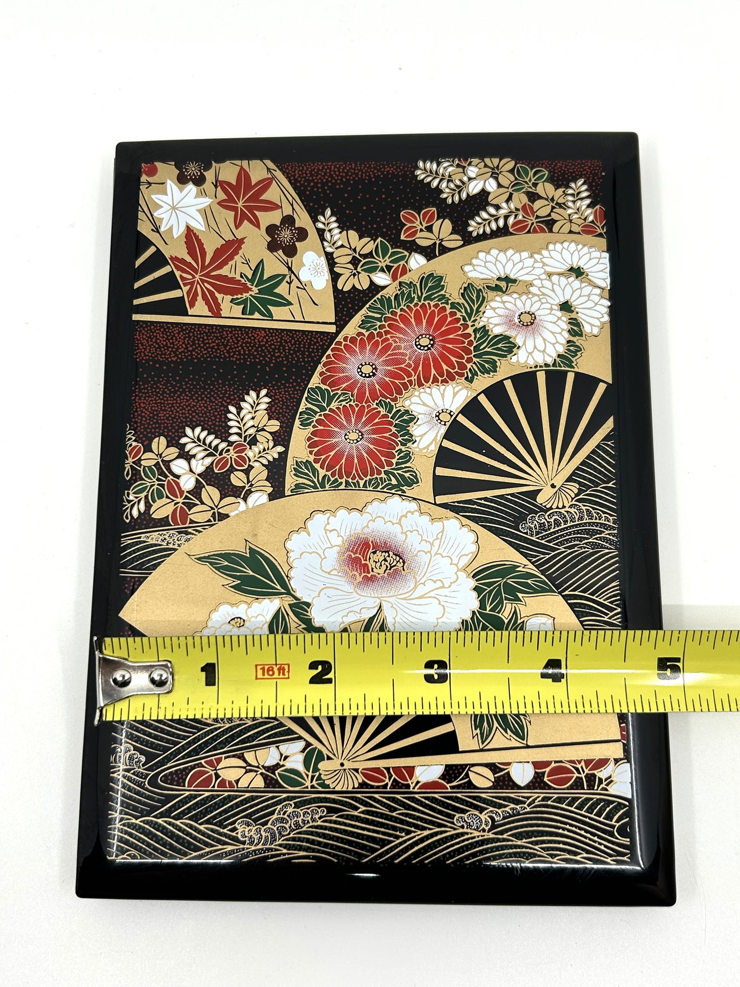 Vintage Asian Inspired Hard Plastic Lacquer Look Address Book