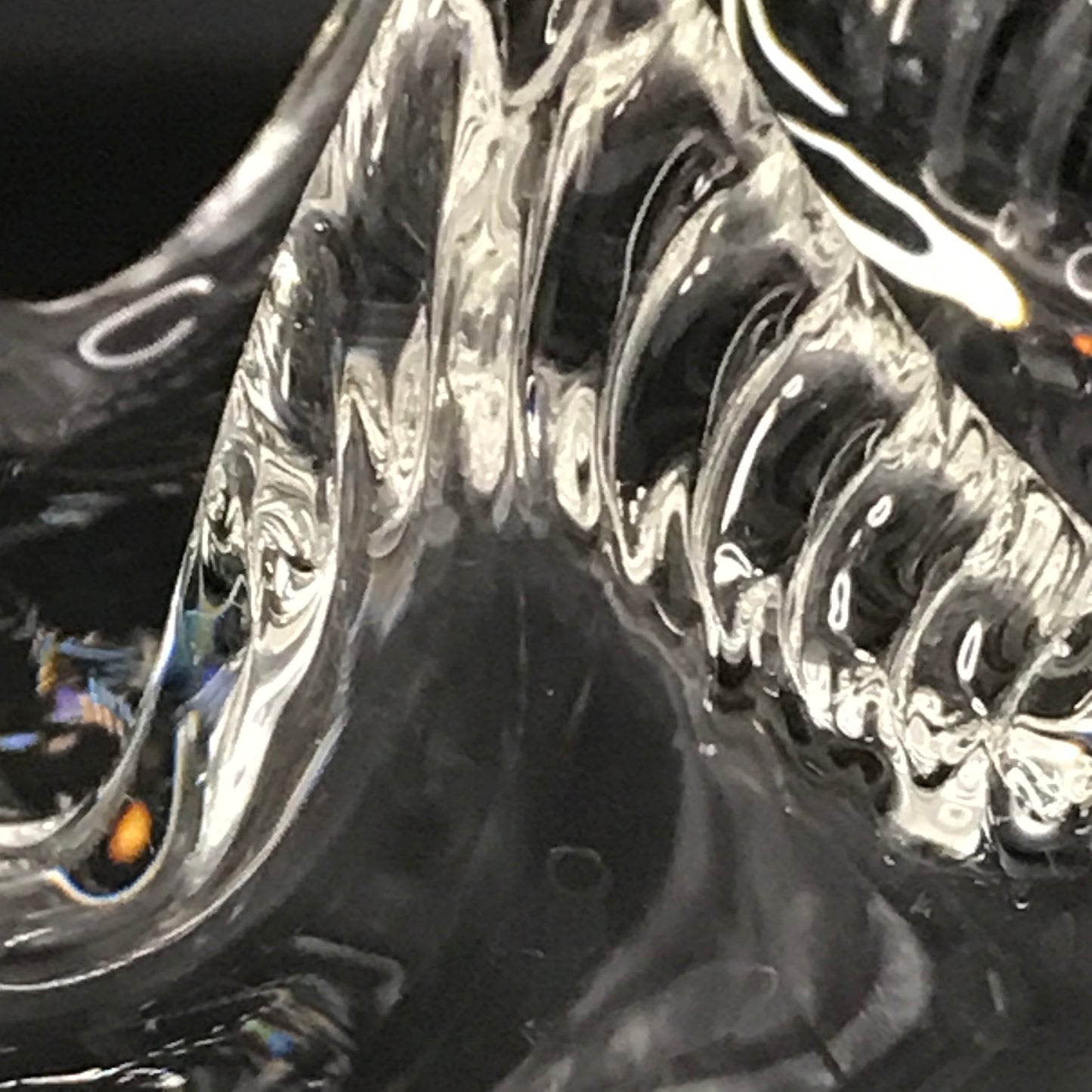 Vintage Clear Glass Nesting Swans Set of 2 Mini Candy/Trinket Dish