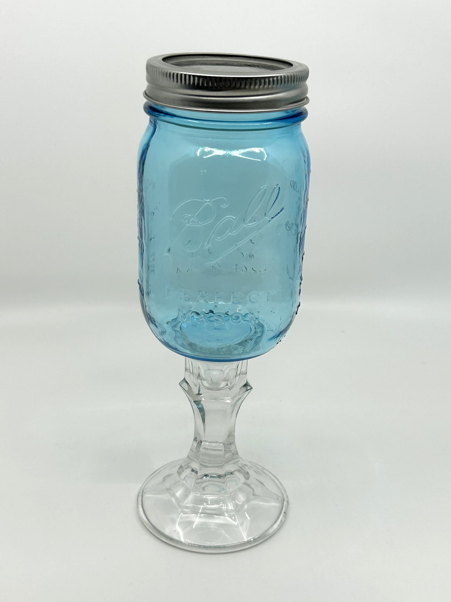Ball Blue Mason Jar Stemmed Glassware - Set of 3