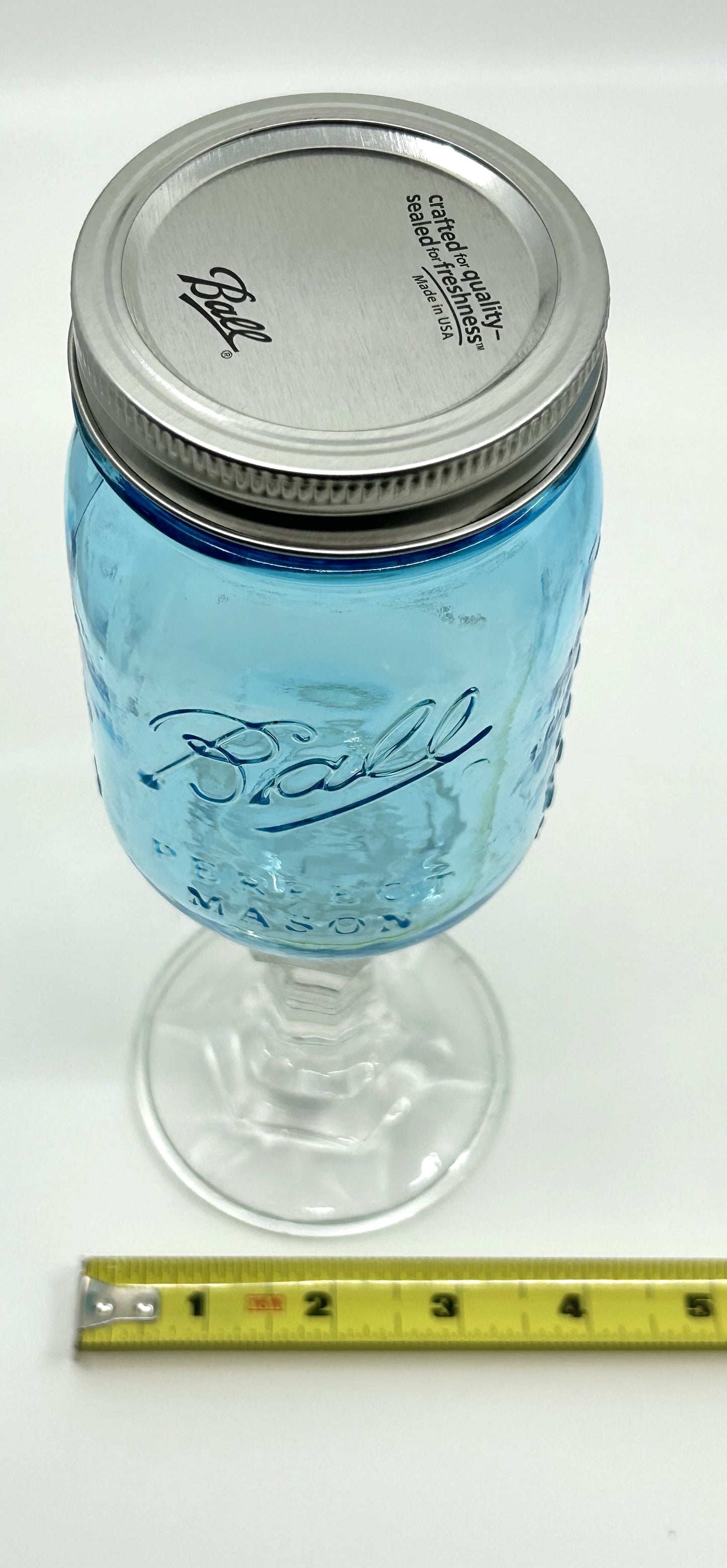 Ball Blue Mason Jar Stemmed Glassware - Set of 3