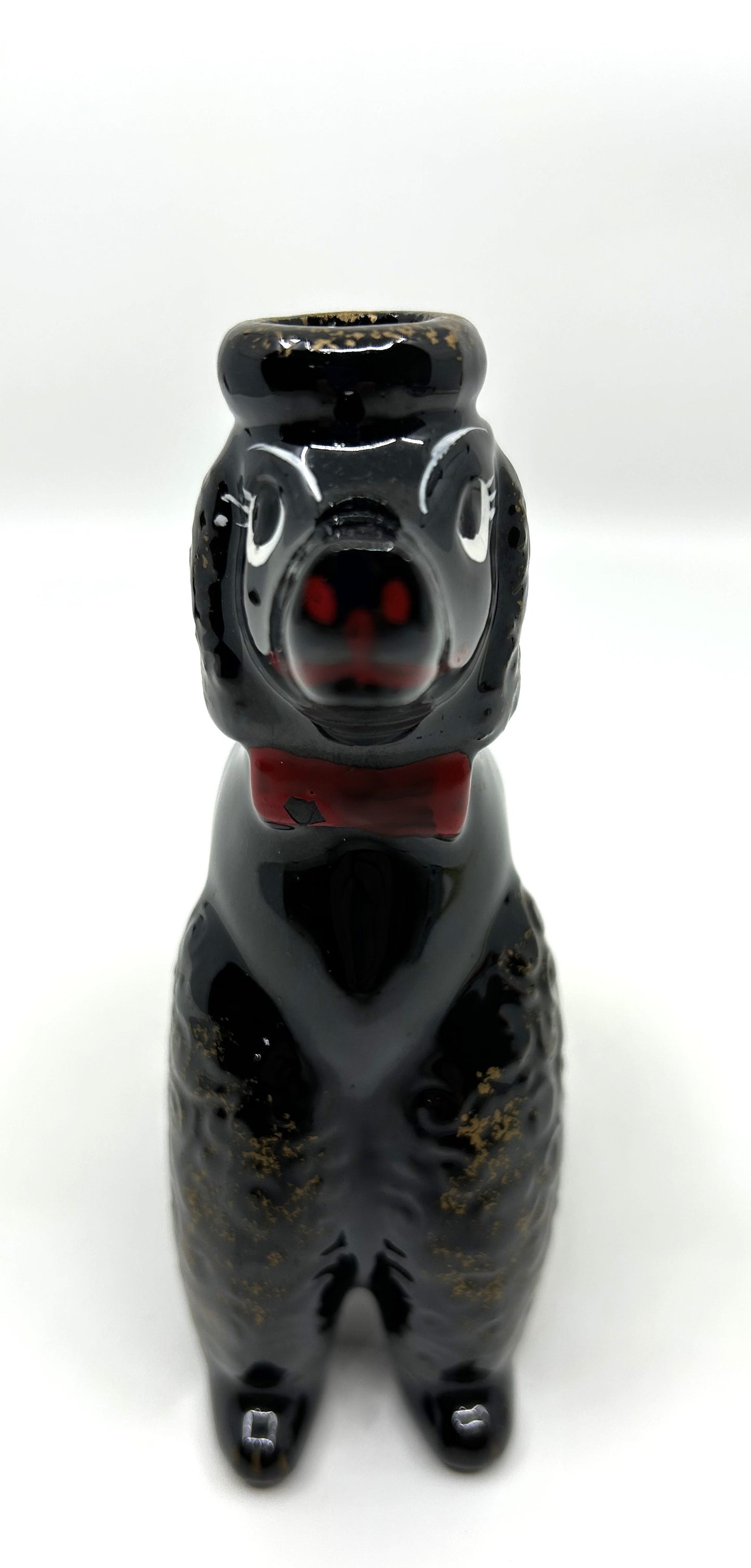 Vintage Poodle Spring Coiled Letter Holder w/side Pen Holder