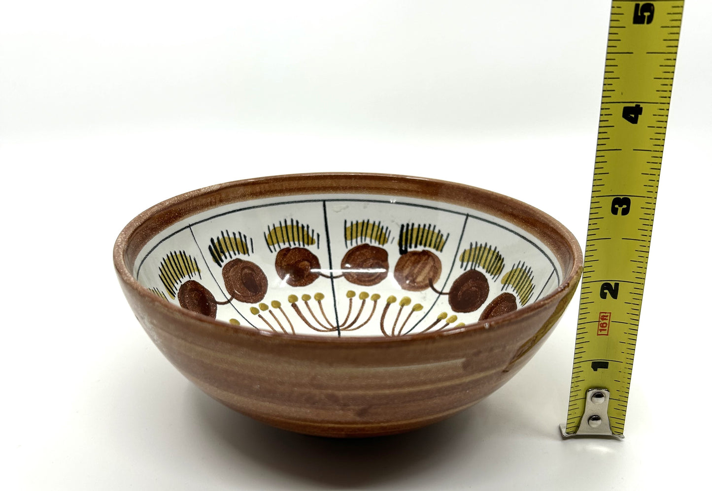 Artisan Handcrafted Hand Painted Detailed Ceramic Bowl - Artist Signed