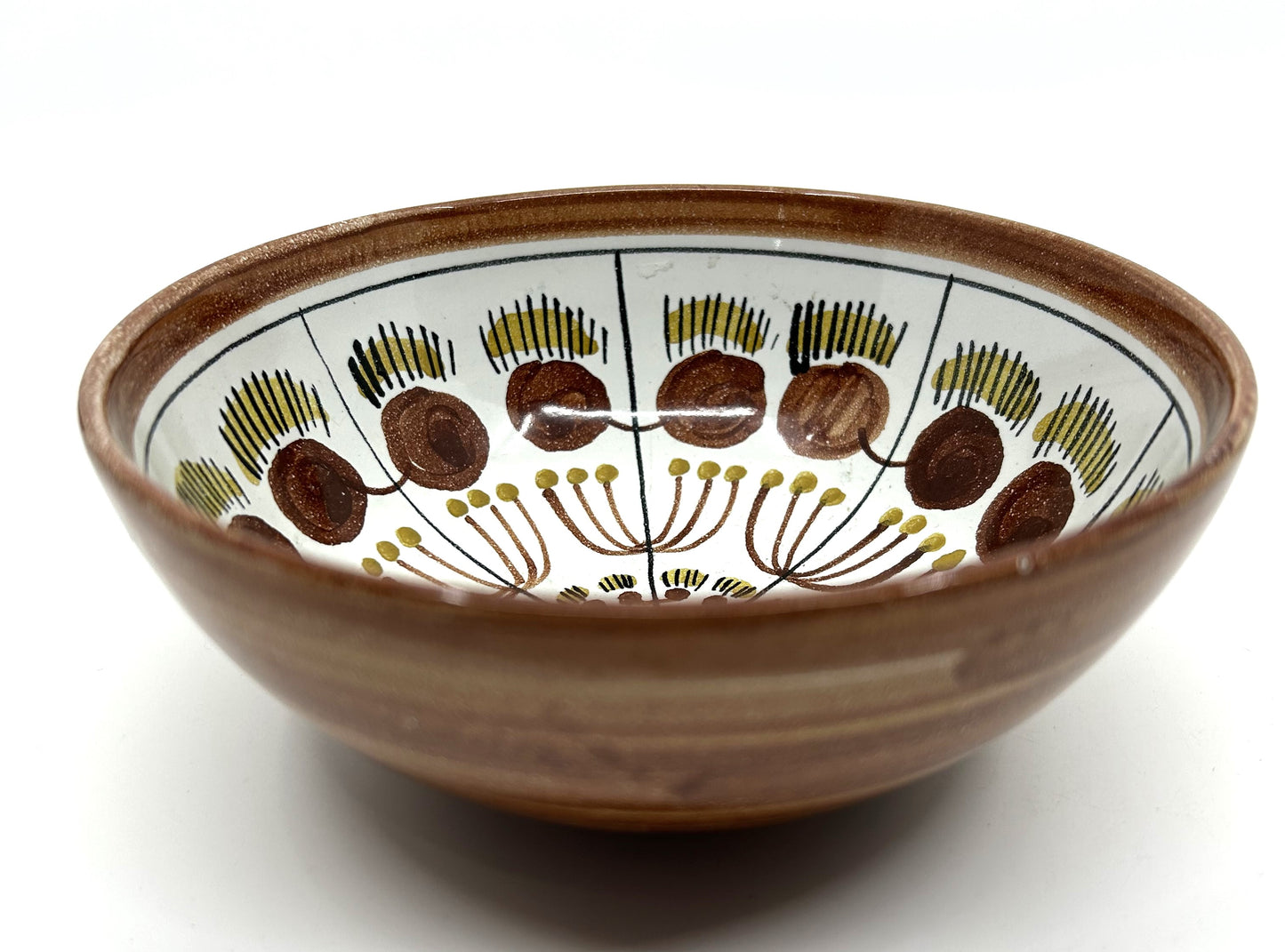 Artisan Handcrafted Hand Painted Detailed Ceramic Bowl - Artist Signed