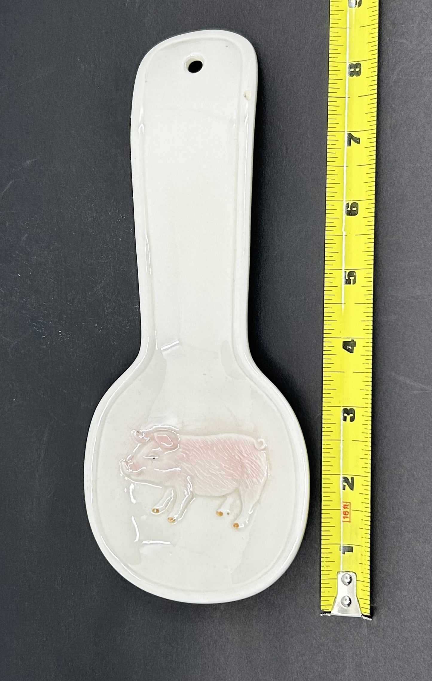 Vintage Otagiri Pink Pig Ceramic Spoon Rest