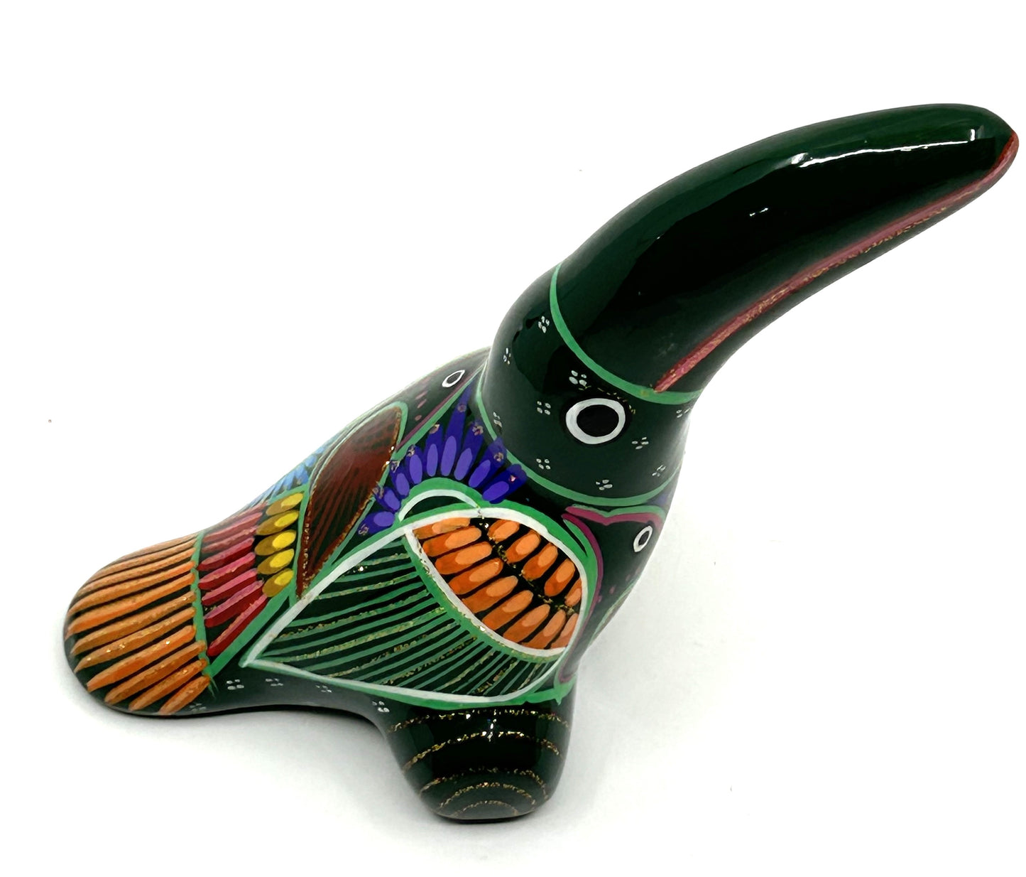 Talavera Hand Painted Mexican Folk Art Ceramic Toucan Bird