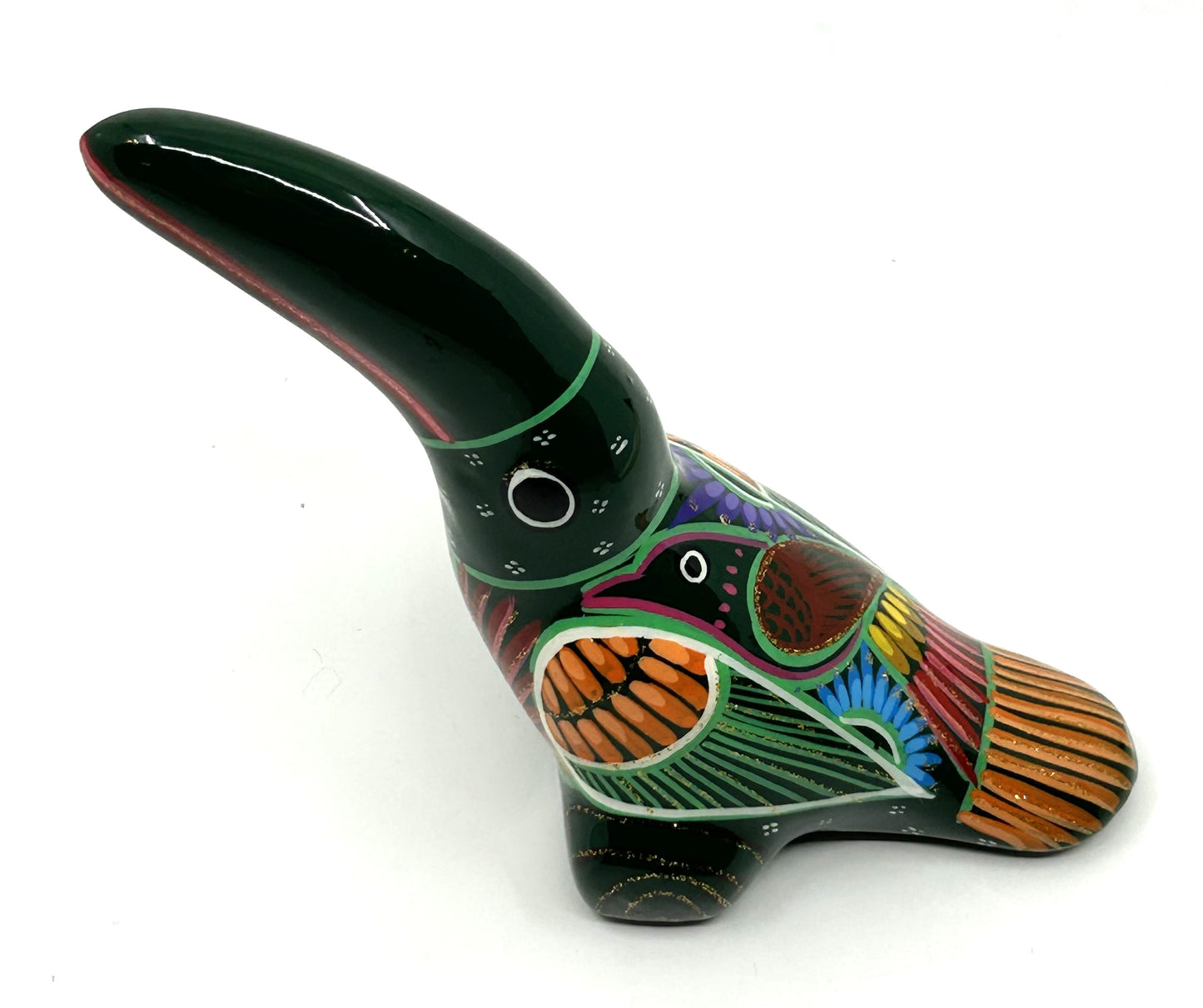 Talavera Hand Painted Mexican Folk Art Ceramic Toucan Bird