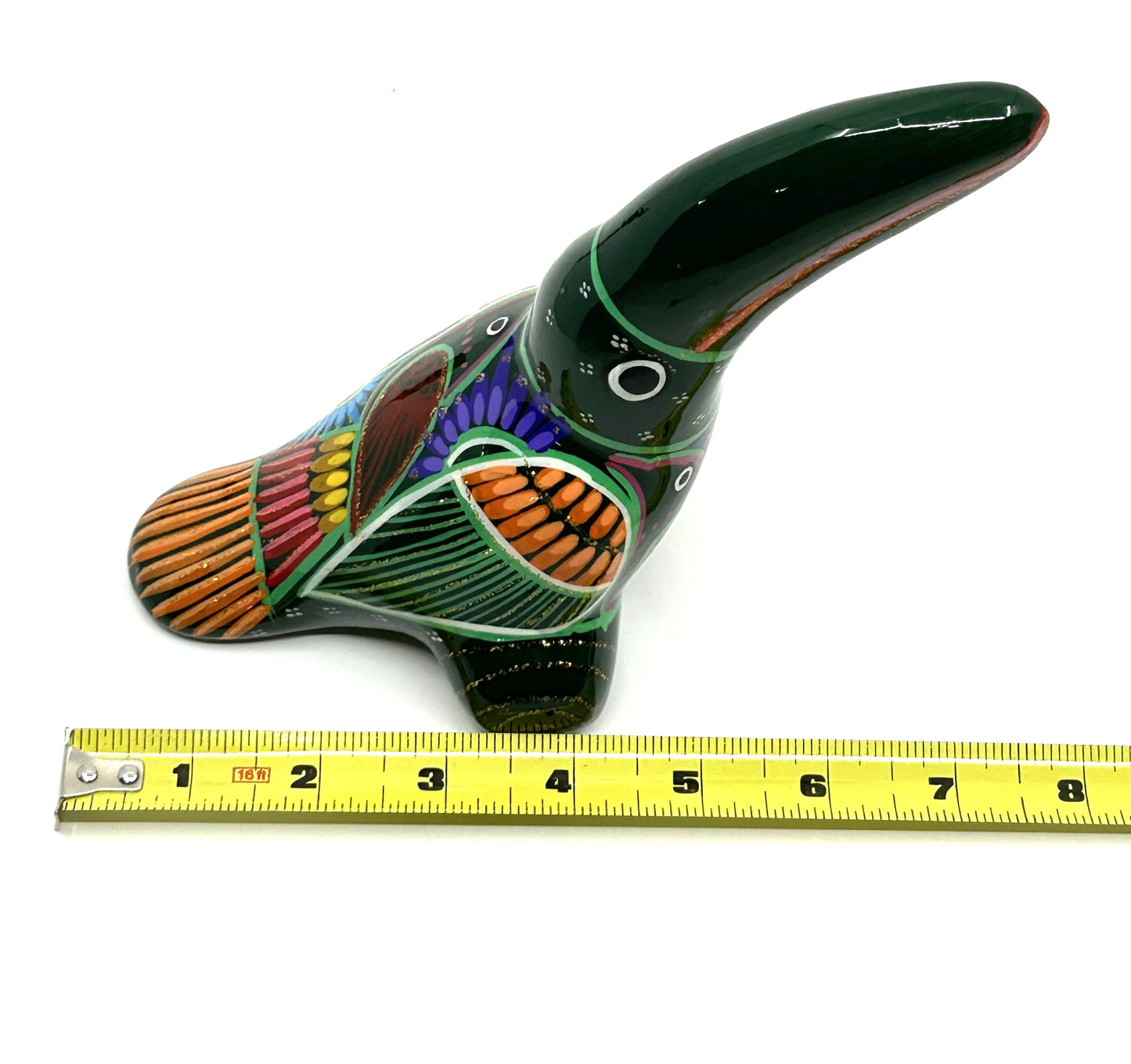 Talavera Hand Painted Mexican Folk Art Ceramic Toucan Bird