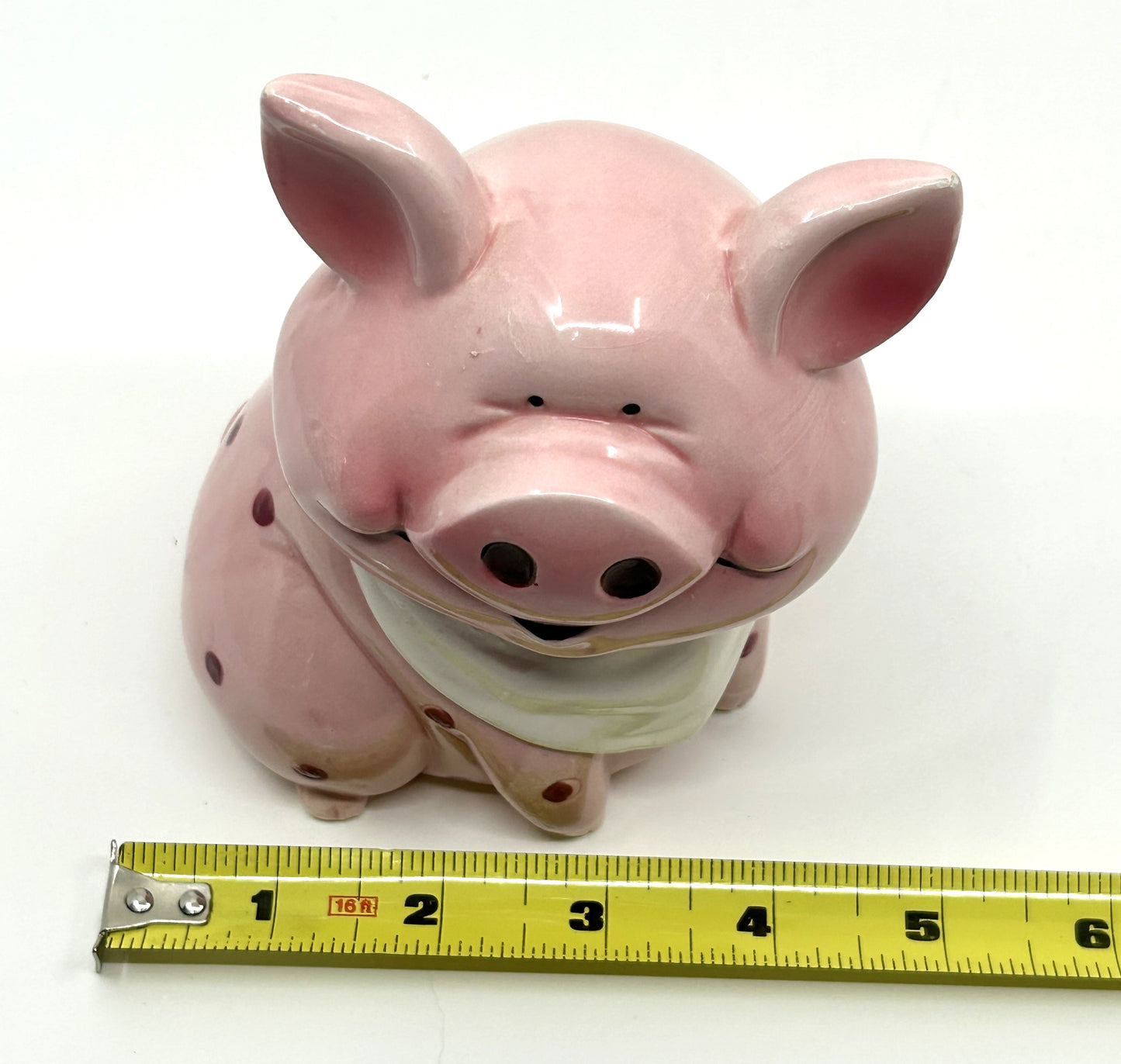 Vintage Giftcraft Pink Giggling Piggy Coin Bank