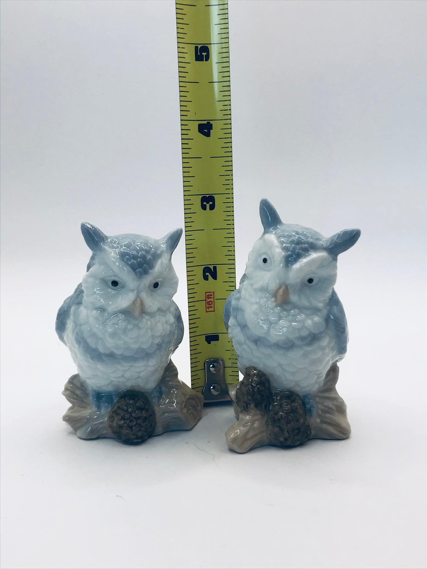 Grey Owls Salt and Pepper Shakers
