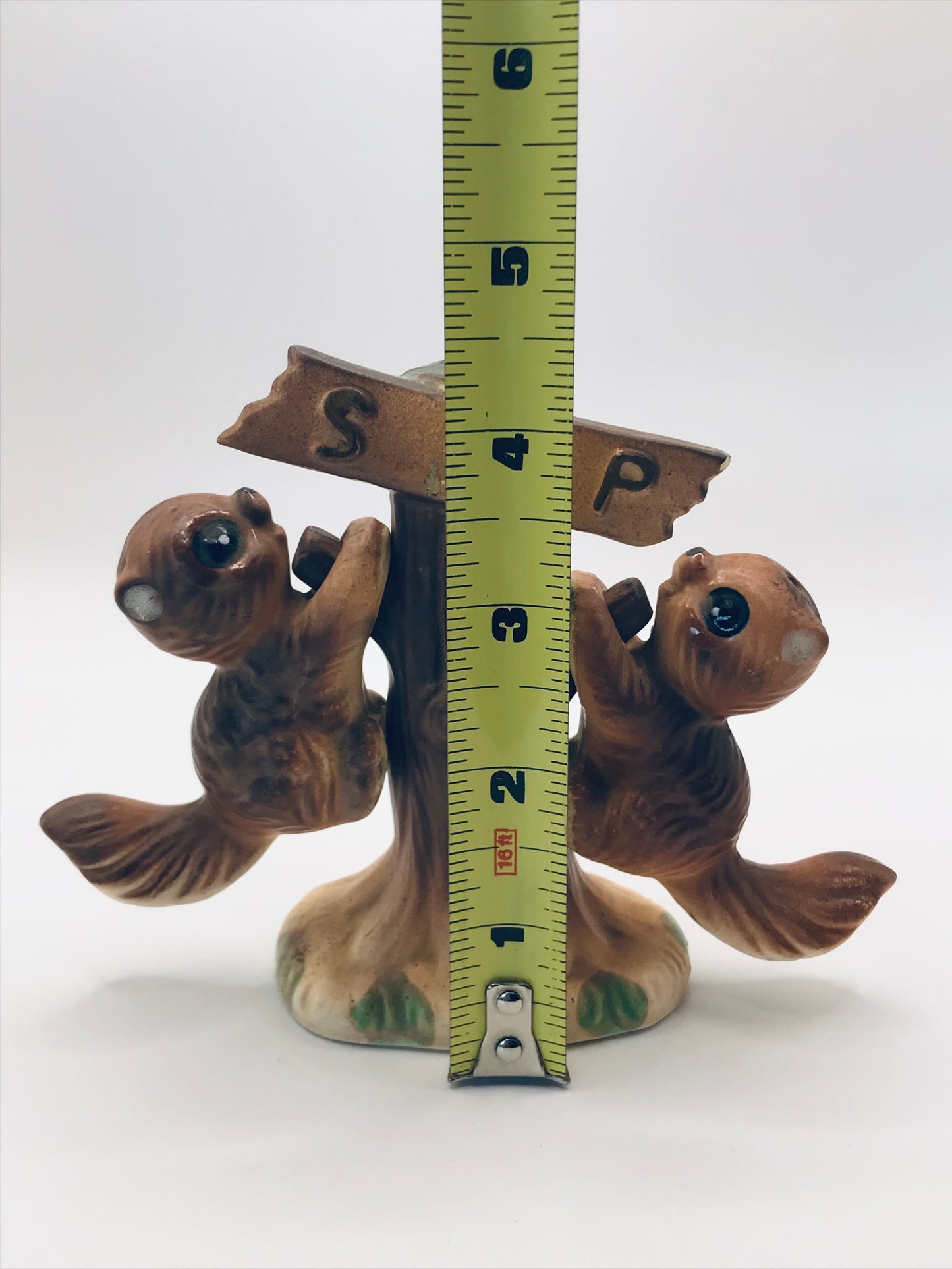 Vintage Squirrels and a Tree Salt & Pepper Shakers