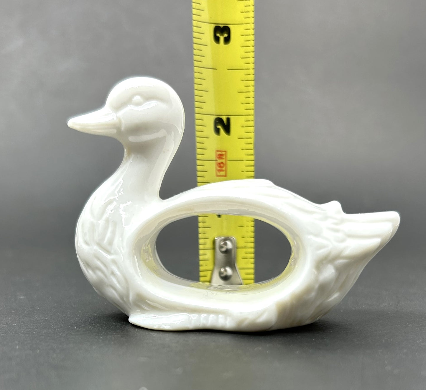 Lot of 24 White Ceramic Assorted Animal Napkin Ring Holders