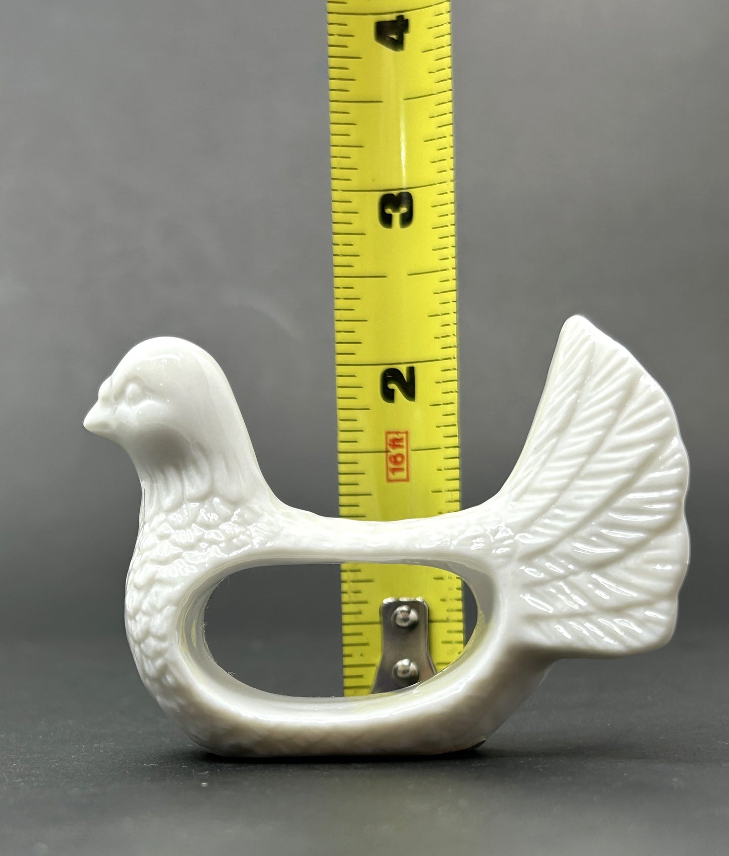 Lot of 24 White Ceramic Assorted Animal Napkin Ring Holders