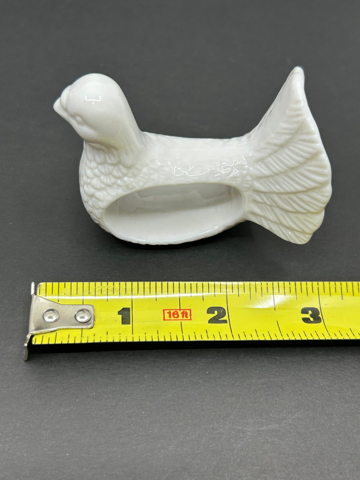 Lot of 24 White Ceramic Assorted Animal Napkin Ring Holders