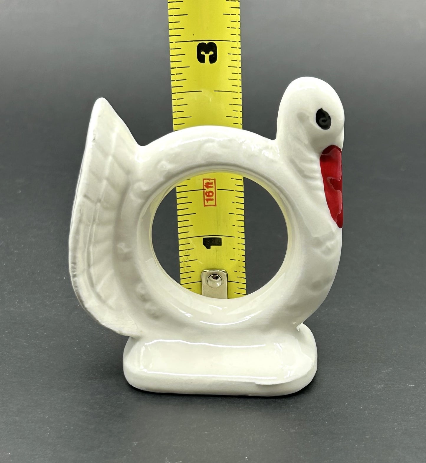 Lot of 24 White Ceramic Assorted Animal Napkin Ring Holders