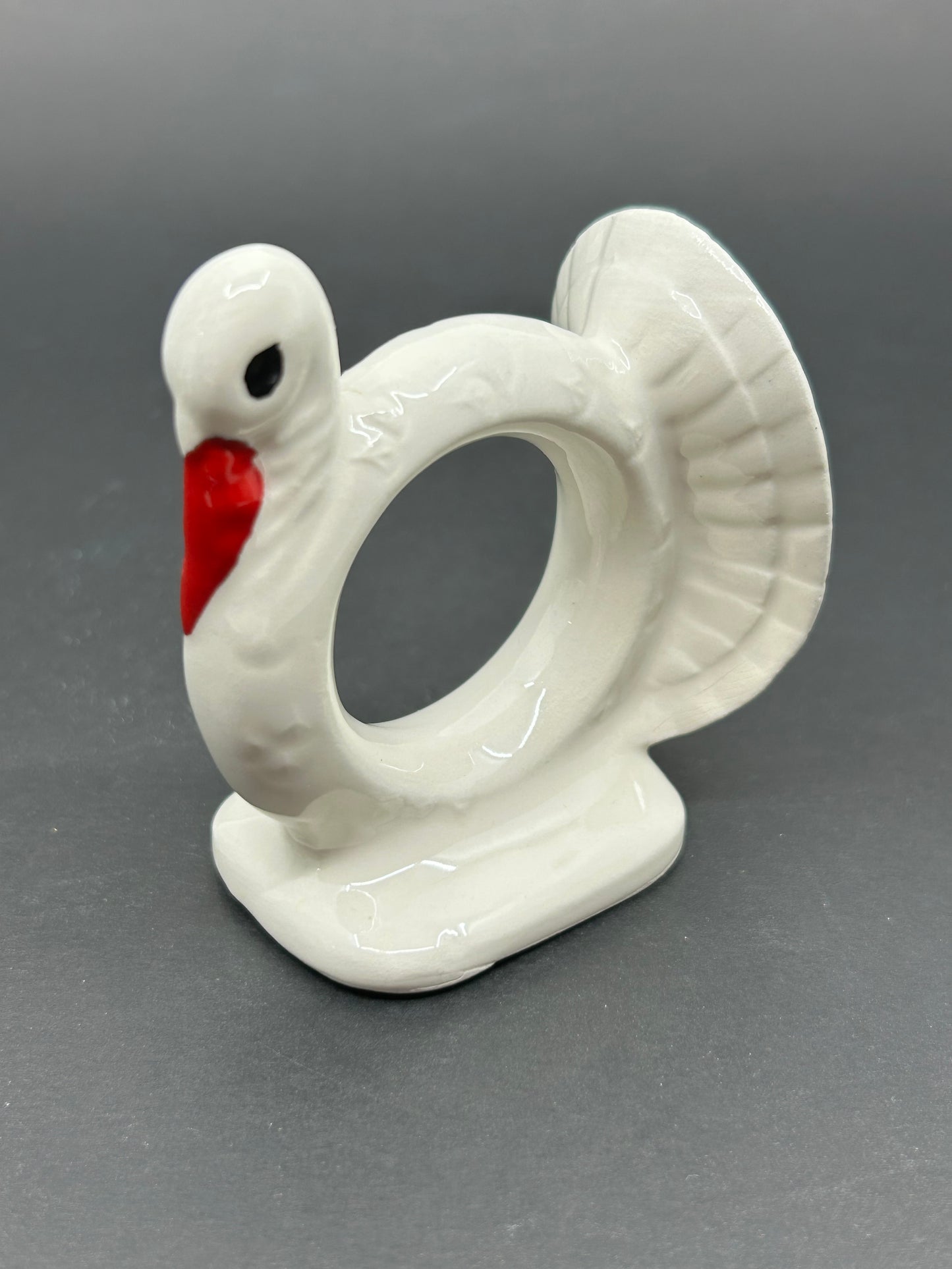 Lot of 24 White Ceramic Assorted Animal Napkin Ring Holders
