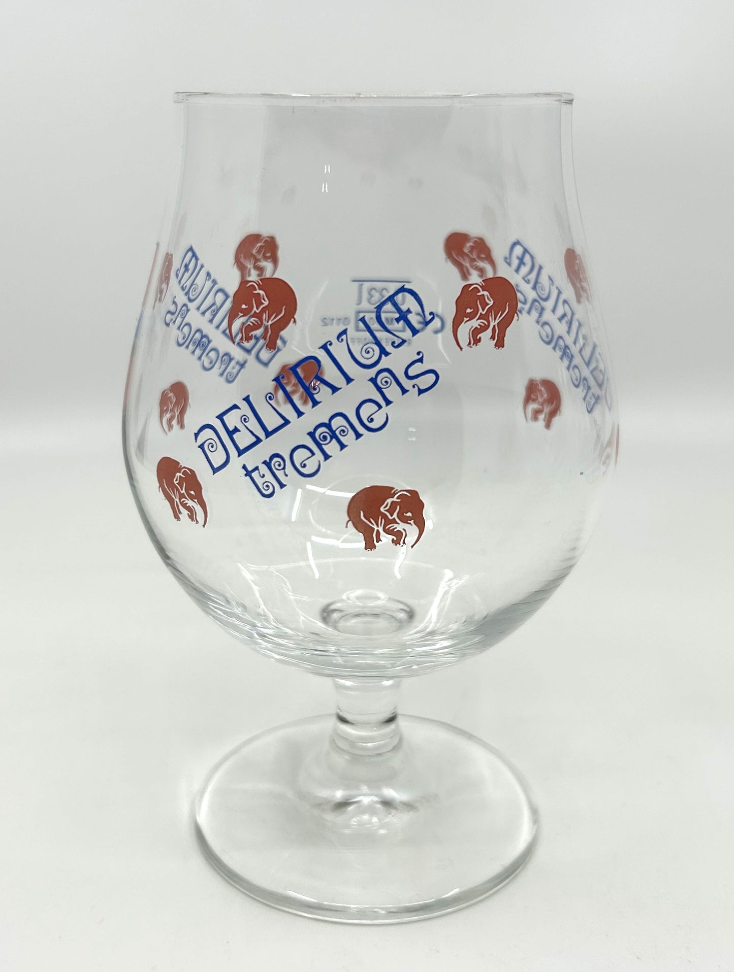 Delirium Tremens Belgian Tulip Beer Glasses 25cl Pink Elephants - Set of 4