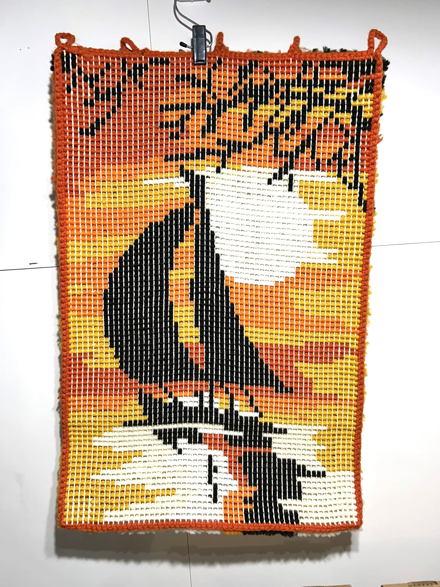 Vintage Sailboat in the Sunset Latch Hook Tapestry