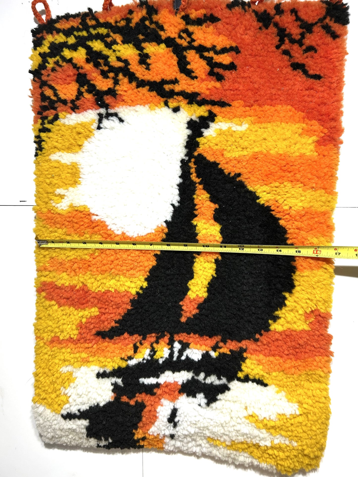 Vintage Sailboat in the Sunset Latch Hook Tapestry