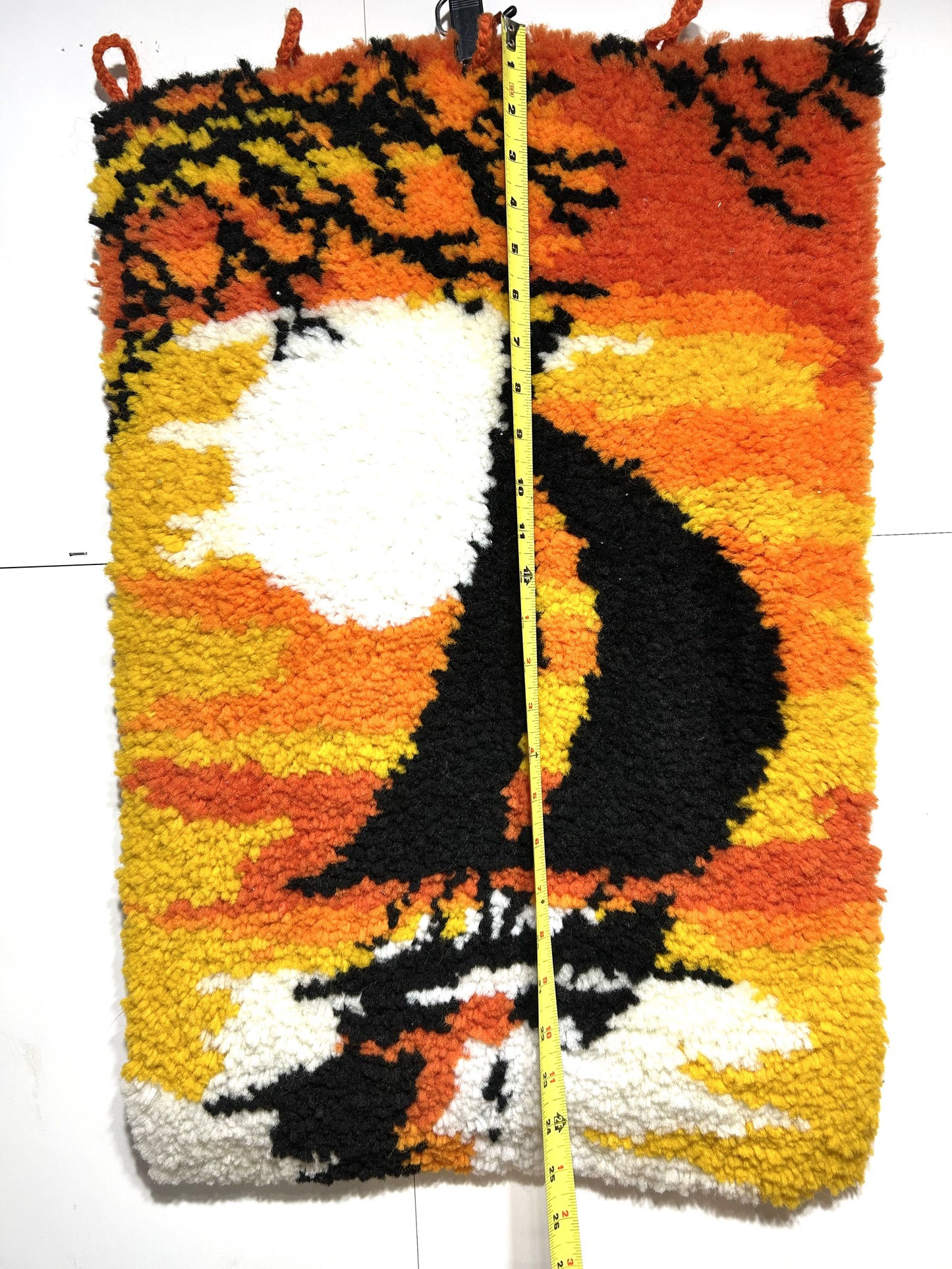 Vintage Sailboat in the Sunset Latch Hook Tapestry
