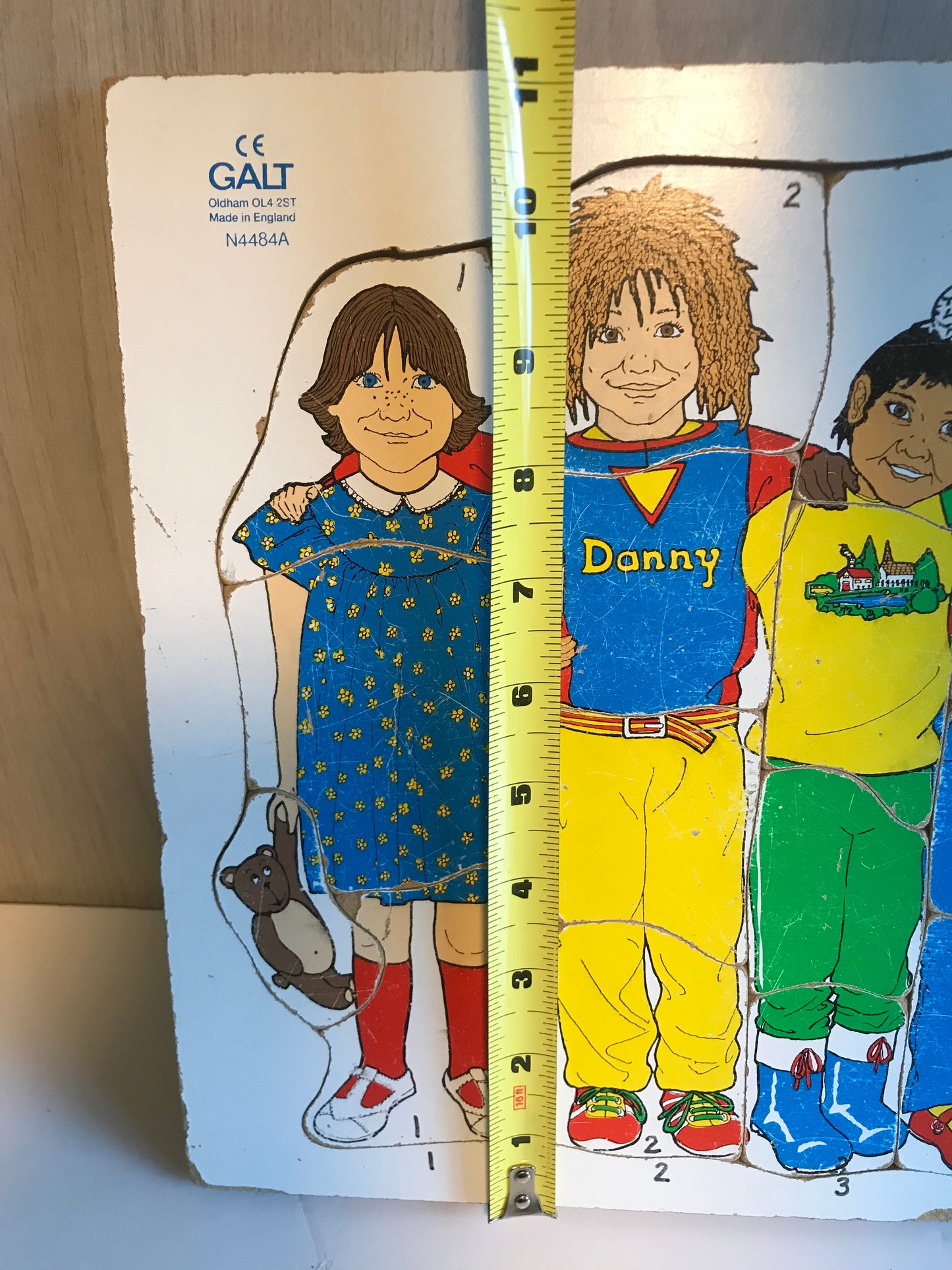 Vintage GALT Wooden Toy Puzzle N4484A International Children