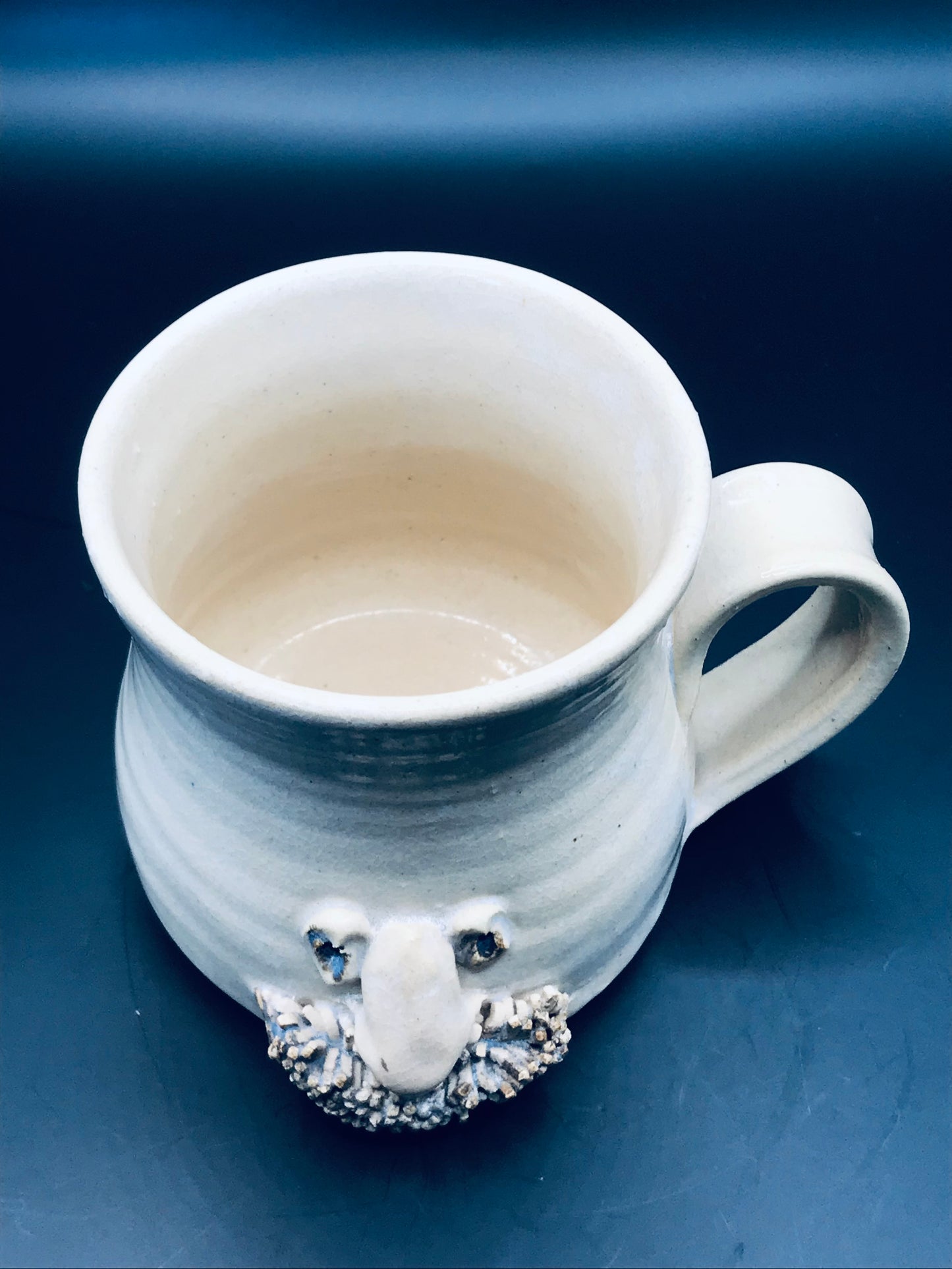 Artisan Studio Pottery Mustache Man Face Mug