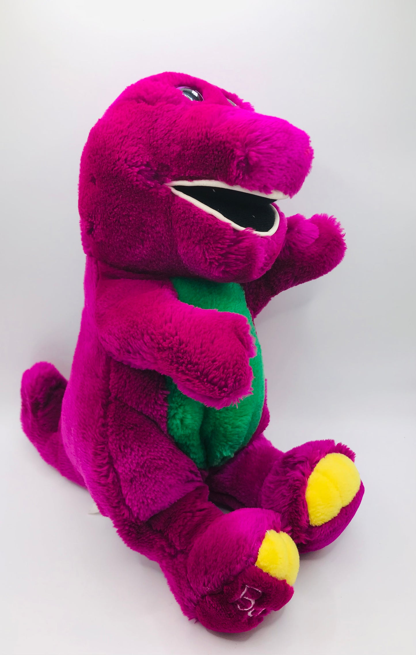 Vintage Barney Purple Soft Plush Dinosaur 1992 12"