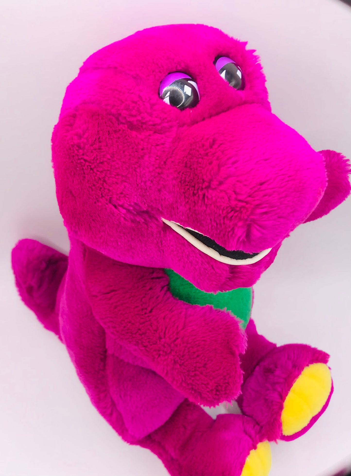 Vintage Barney Purple Soft Plush Dinosaur 1992 12"