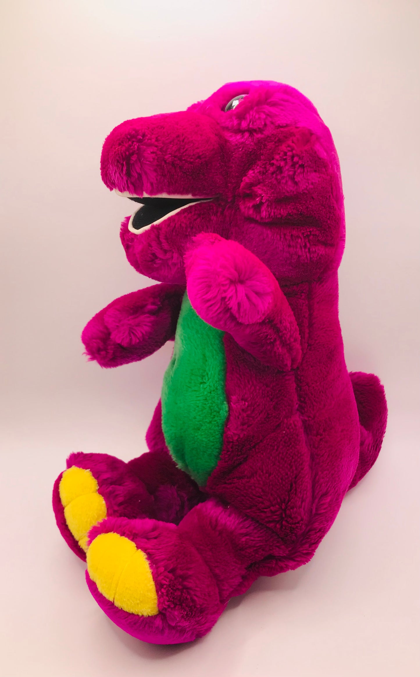 Vintage Barney Purple Soft Plush Dinosaur 1992 12"