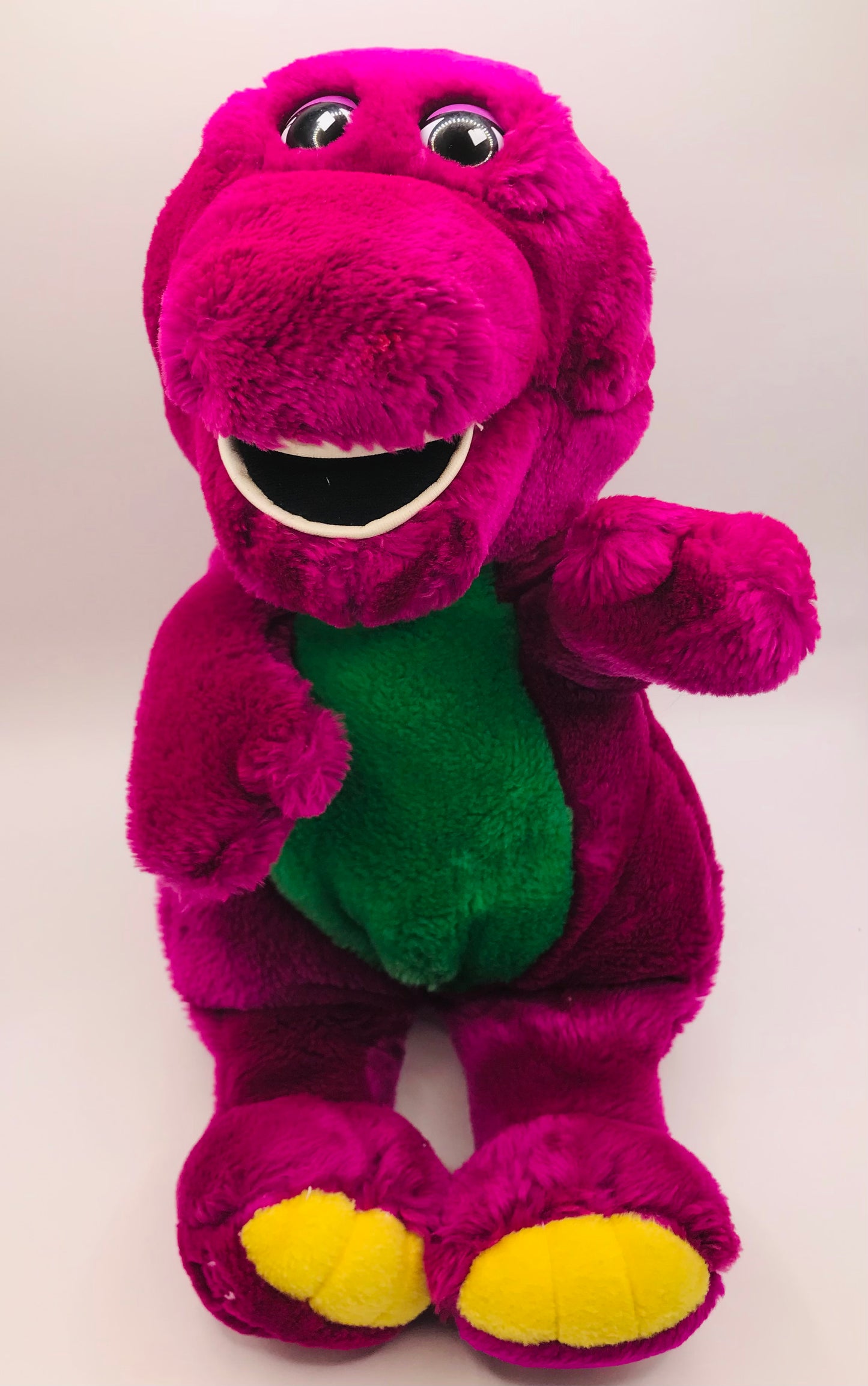 Vintage Barney Purple Soft Plush Dinosaur 1992 12"