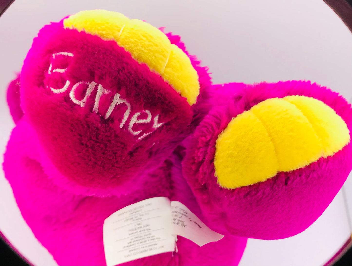 Vintage Barney Purple Soft Plush Dinosaur 1992 12"