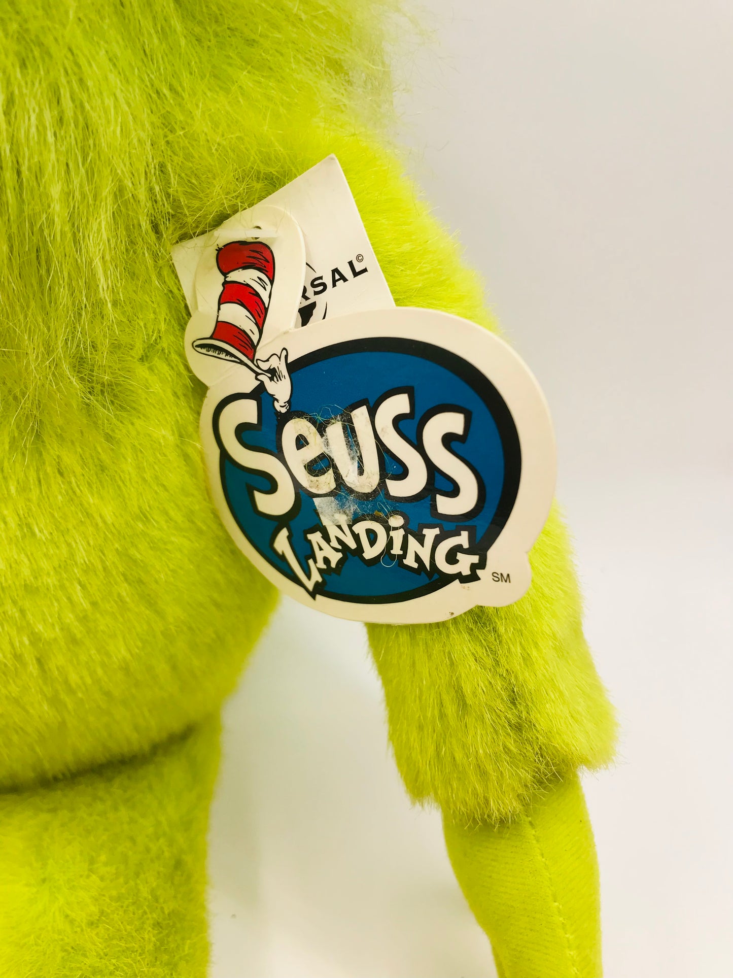 SUESS Landing Mr. Grinch Plush w/tag 1998, Universal Studios